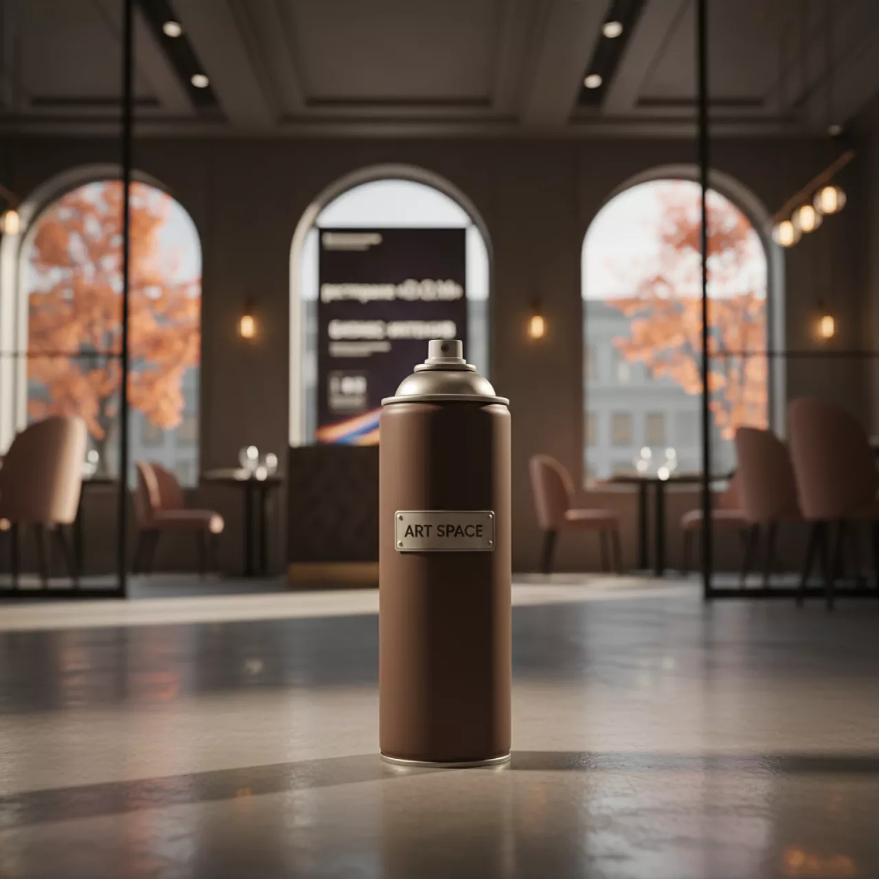 Аренда Краска коричневая DUPLO DA16 600 мл A100 в ресторане «D.O.M» — ART SPACE