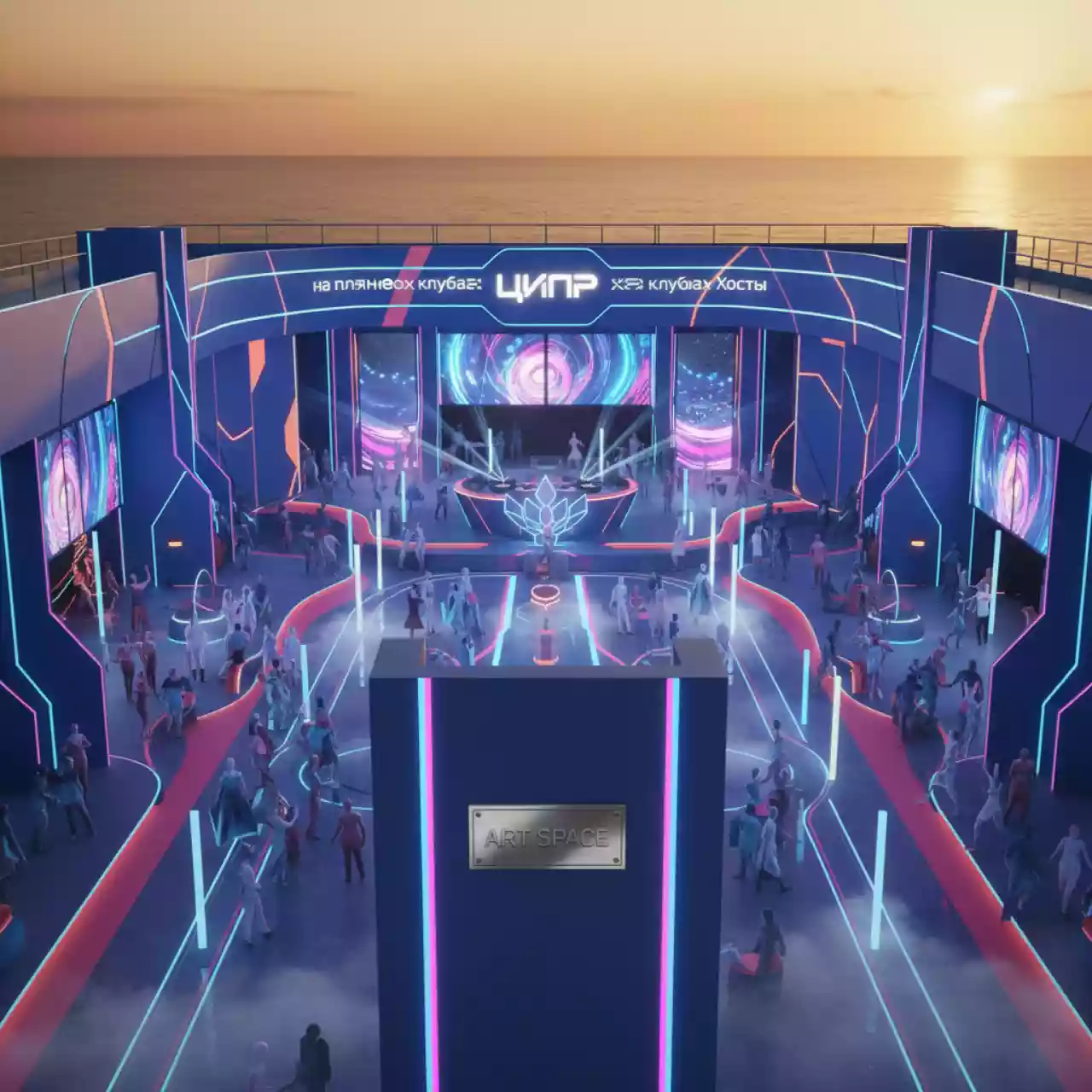 Аренда Краска моющаяся латексная WOLLTON Mattlatex на пляжных клубах Хосты — ART SPACE