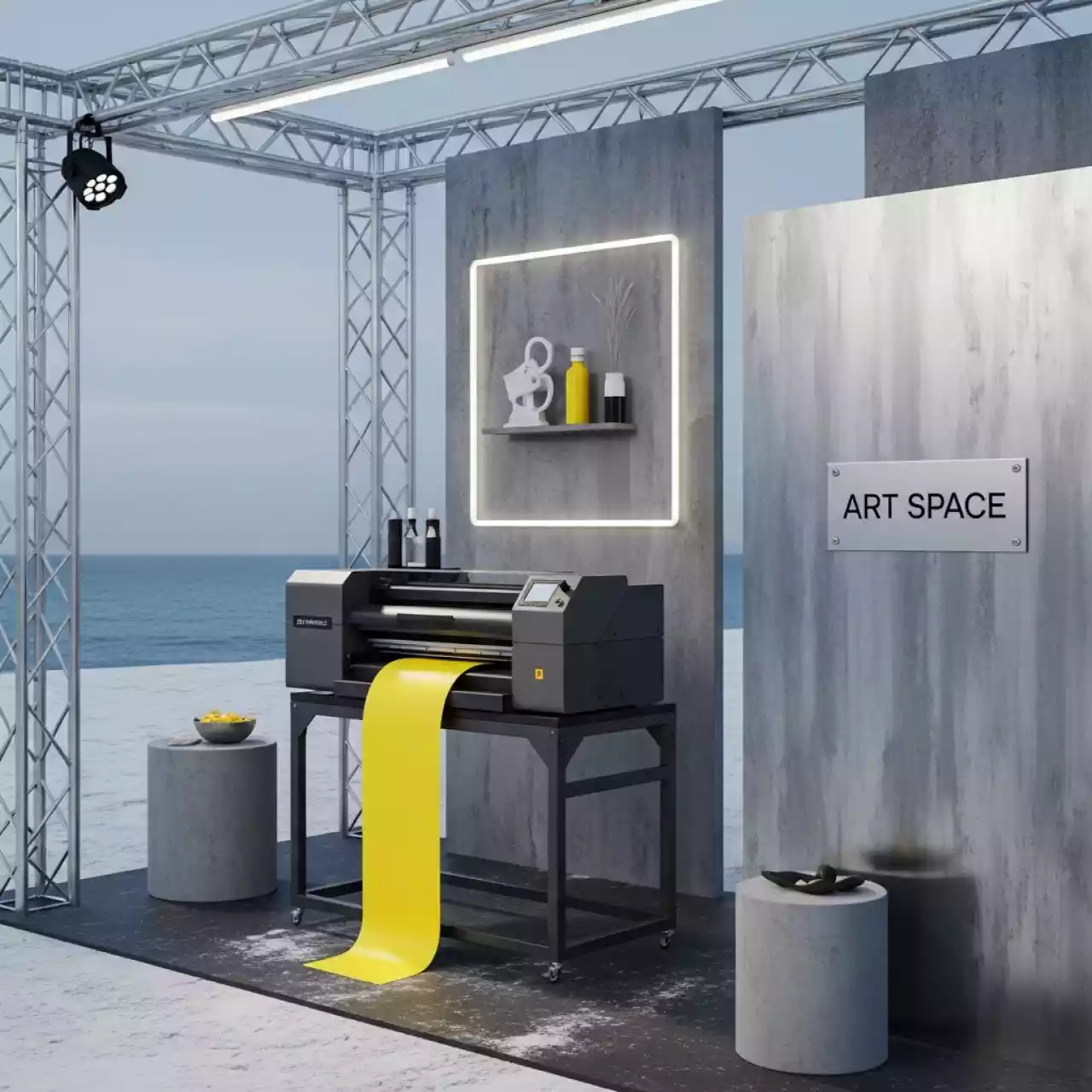 Аренда Краска желтая Ricoh JP800 CPI 8 1000 мл на пляже «Мандарин» — ART SPACE