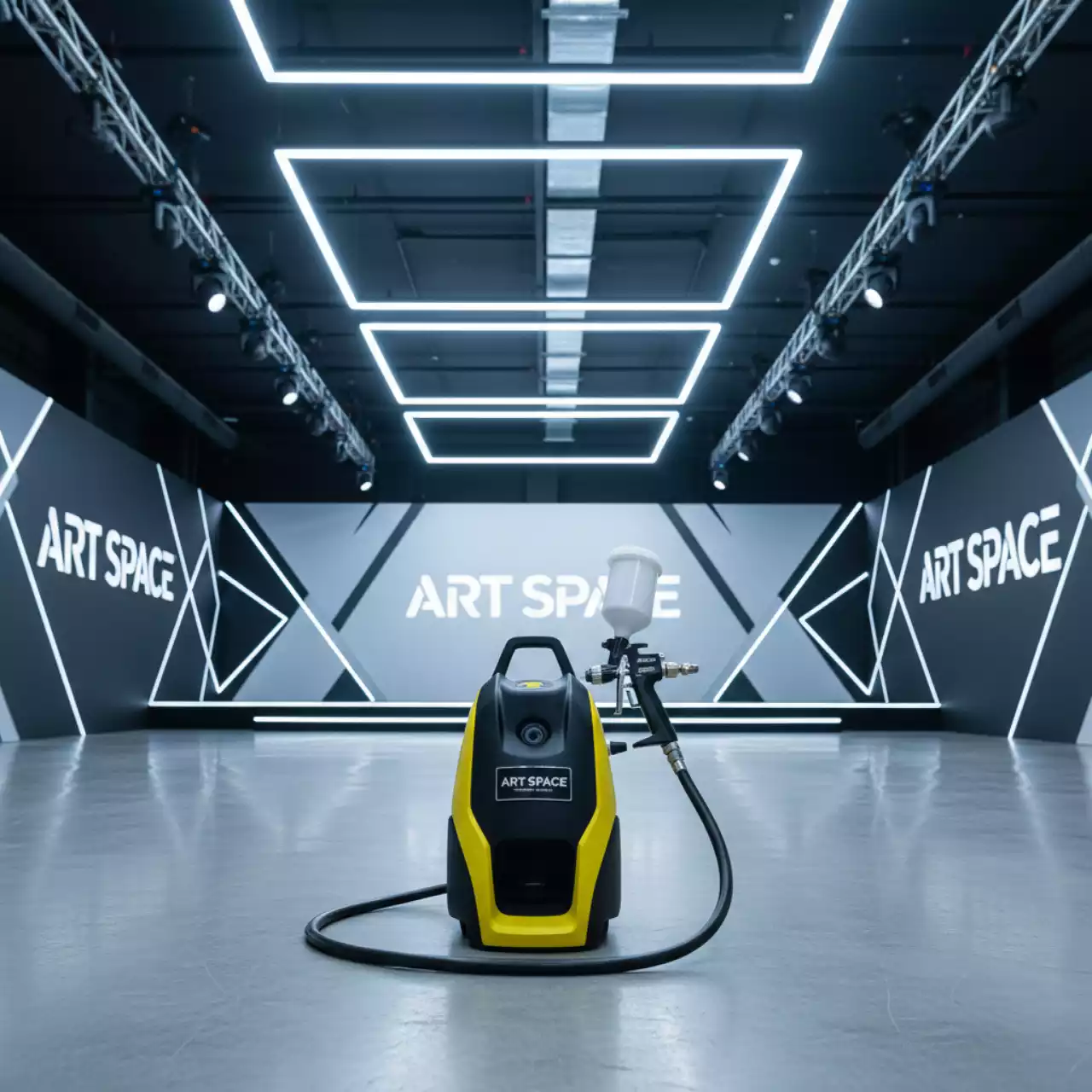 Аренда Краскопульты Wagner в ледовом дворце «Роза Хутор» — ART SPACE