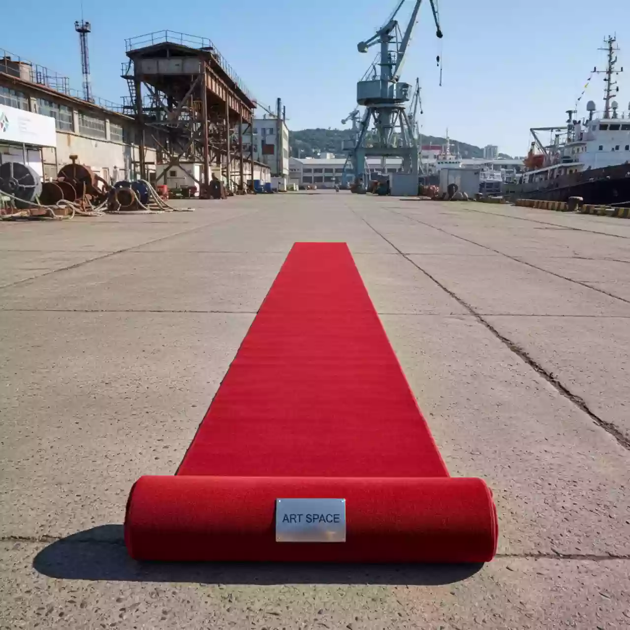 Аренда Красная ковровая дорожка 10 м² на территории Морпорта Сочи — ART SPACE