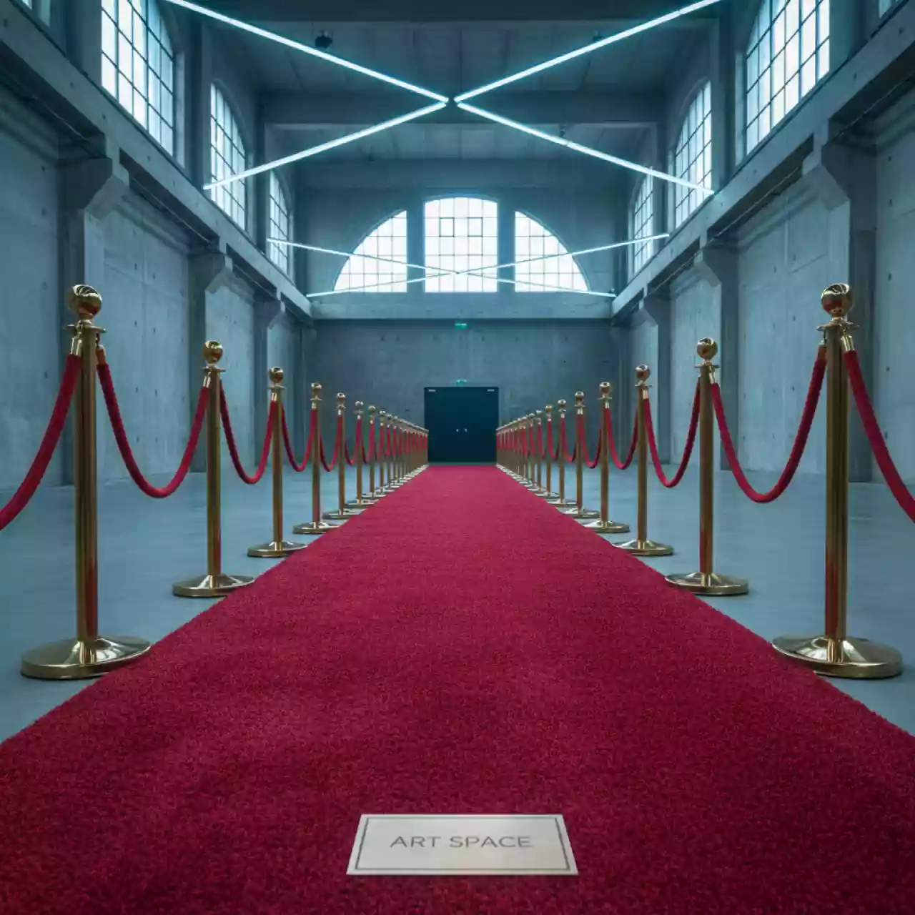 Аренда Красная ковровая дорожка и золотые столбики в Gamma Sirius — ART SPACE