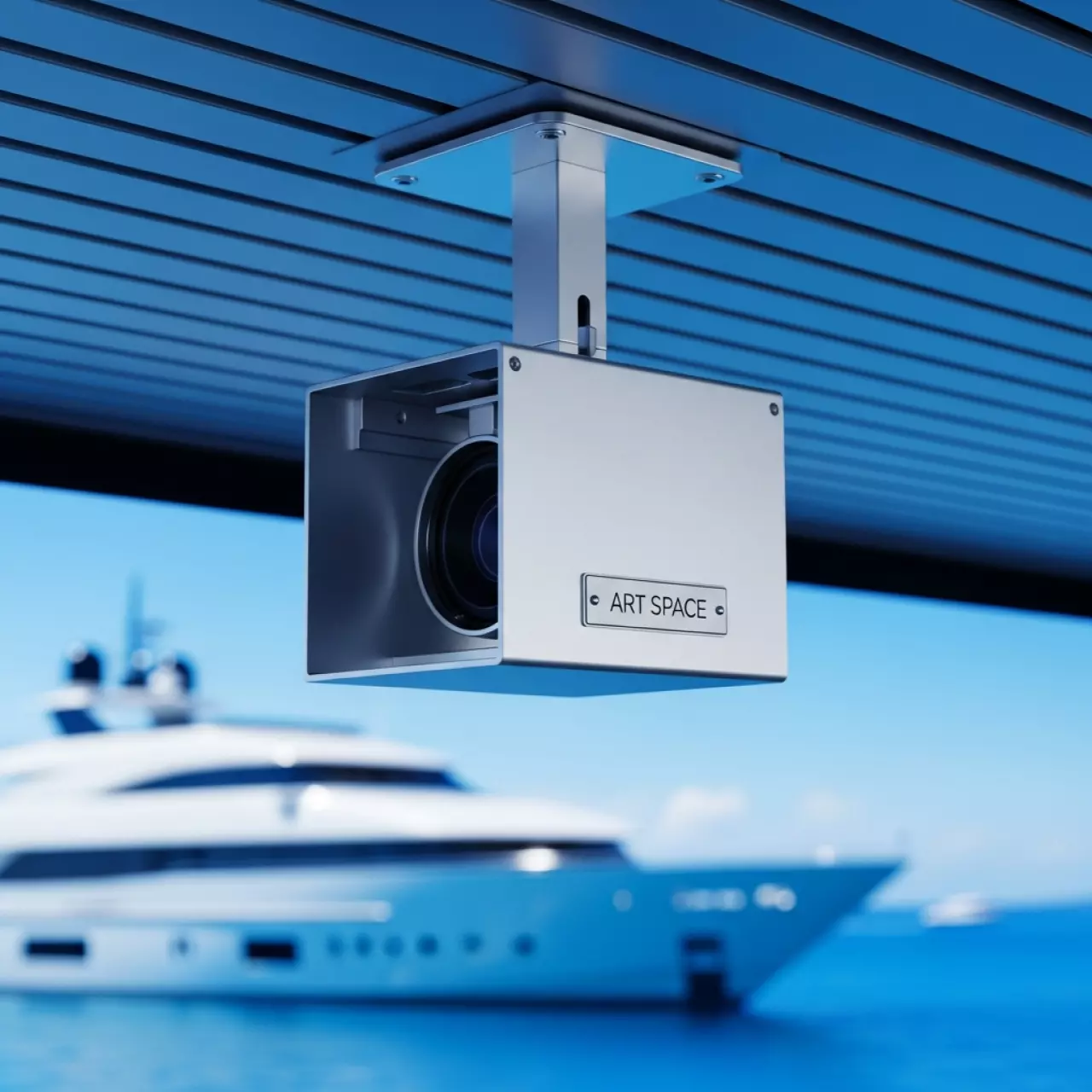 Аренда Крепление для проектора Wize Pro PRG11A S на VIP теплоходе (Морпорт Сочи) — ART SPACE