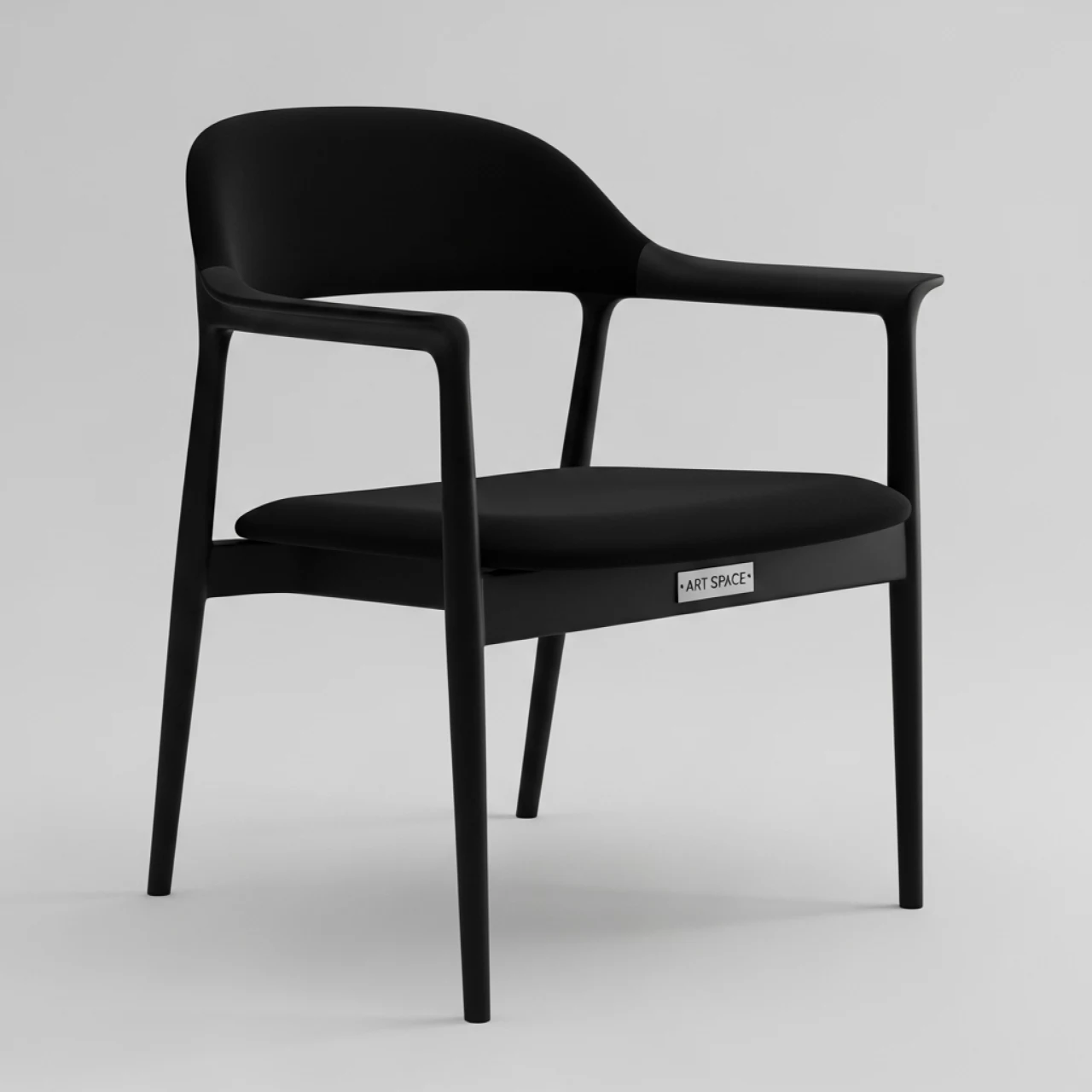 Аренда Кресла черного College CLG 617 LXH A в ресторане «Brunello» — ART SPACE