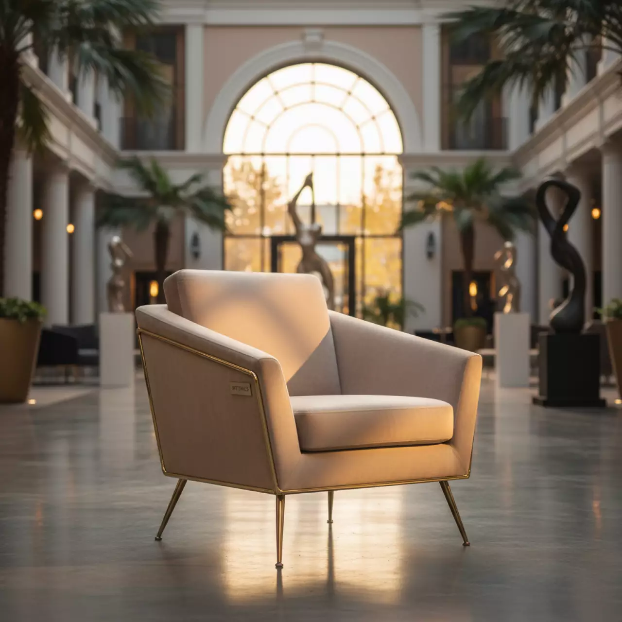 Аренда Кресла цвета шампань Modern в Courtyard by Marriott Sochi — ART SPACE