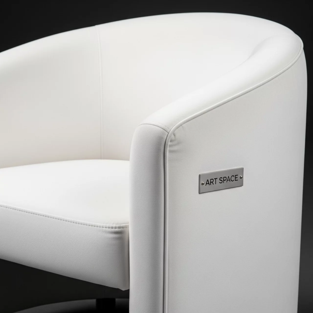 Аренда Кресла Half Ring белый вельвет на Сочи Автодроме — ART SPACE