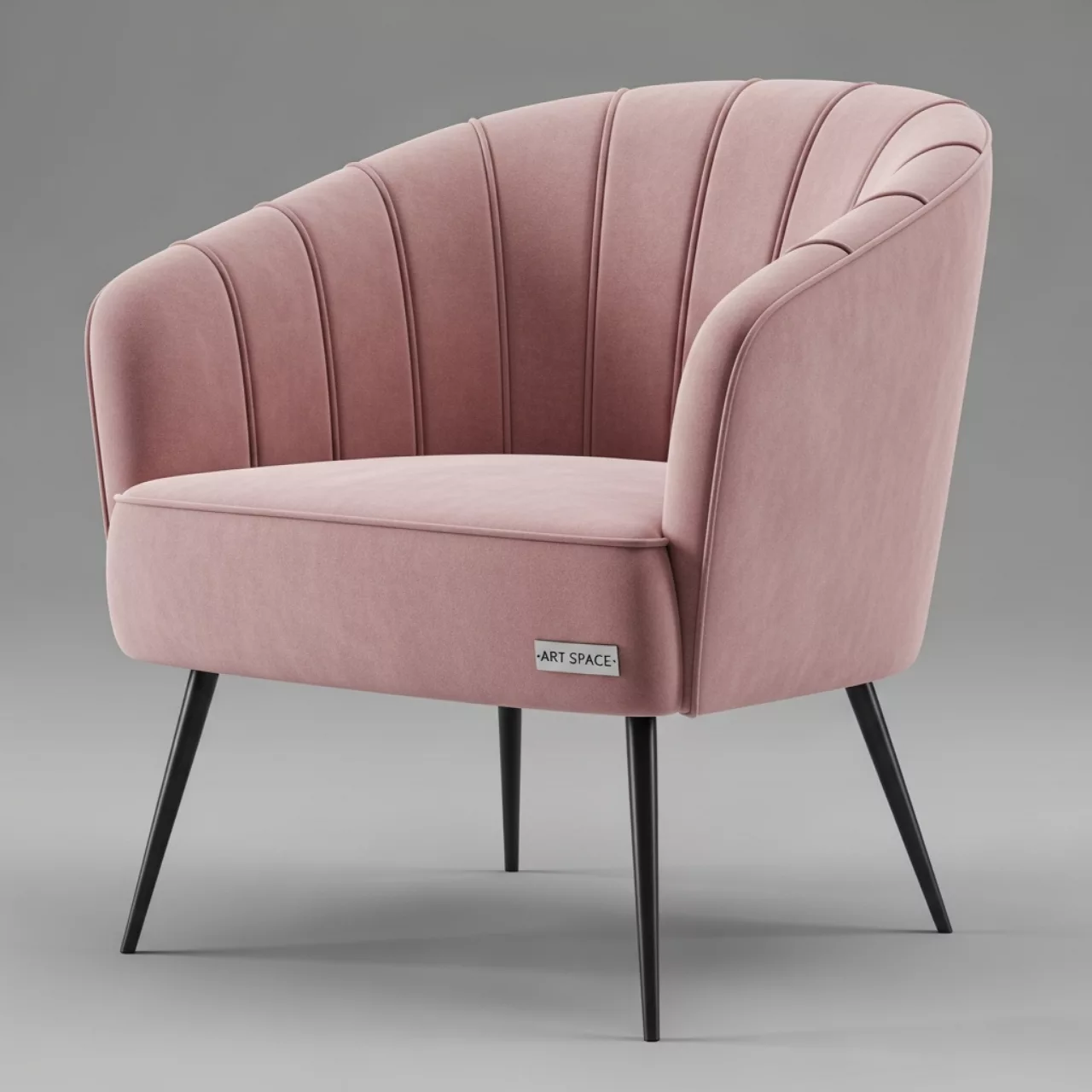 Аренда Кресла Half Ring розовый вельвет в санатории «Сочи» — ART SPACE