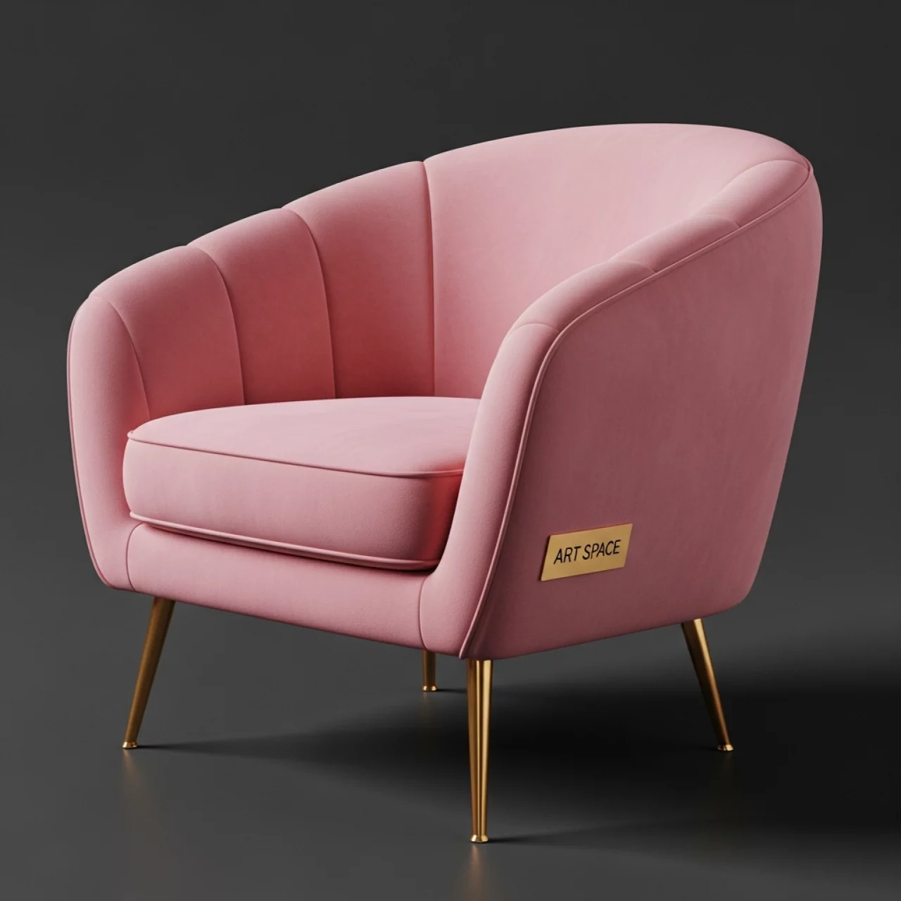 Аренда Кресла Half Ring вельвет розовые в Mantera Supreme — ART SPACE