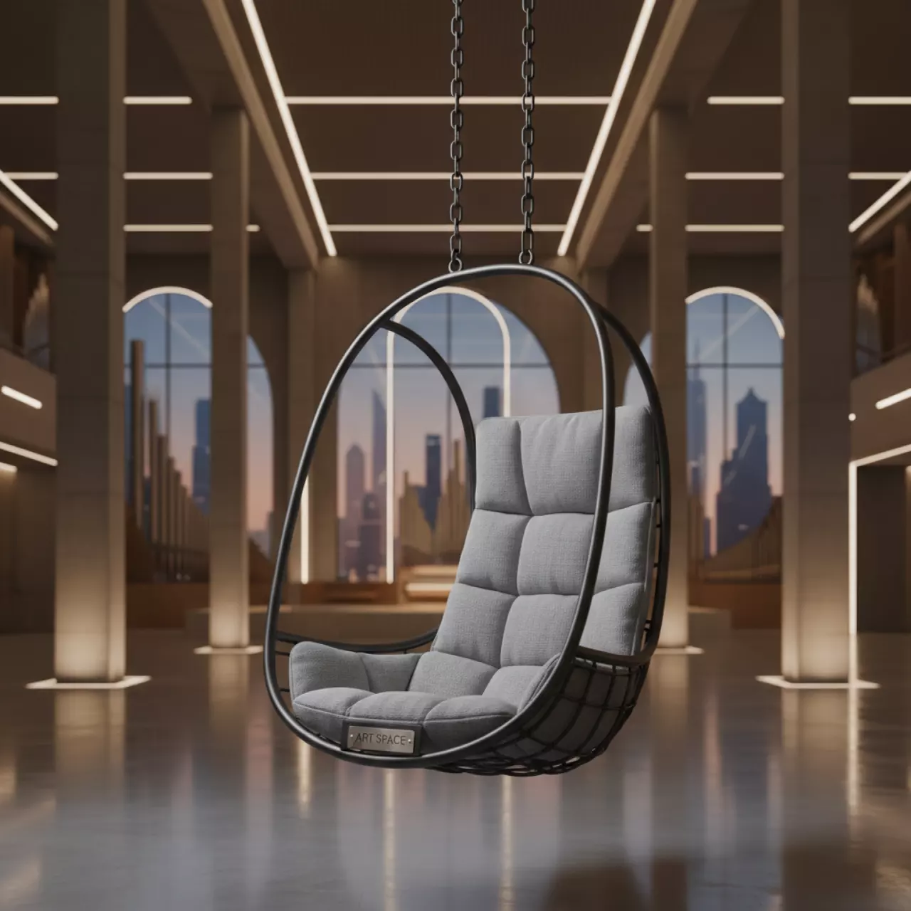 Аренда Кресла подвесного N886 W70 Light Grey в Зале органной и камерной музыки — ART SPACE