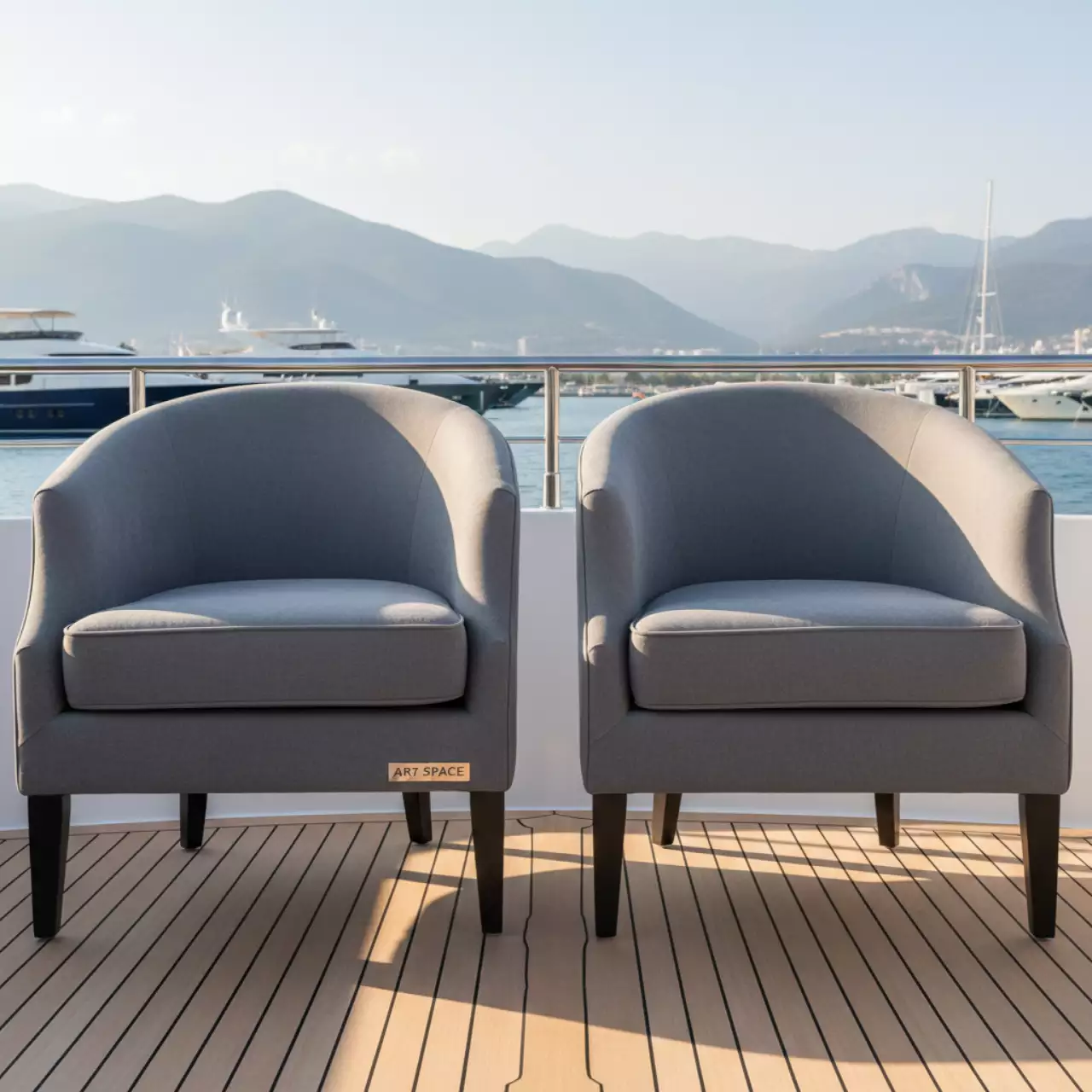 Аренда Кресла Royal Family Chloe серый 2 шт комплект на VIP-яхте (Имеретинский порт) — ART SPACE