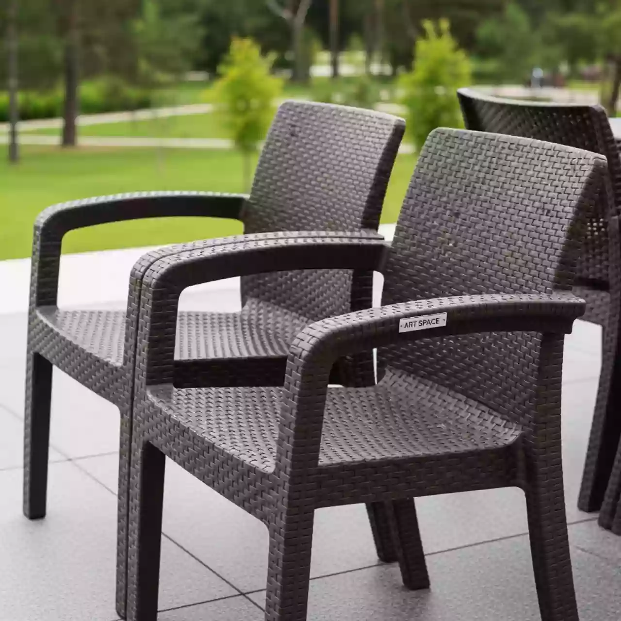 Аренда Кресла Yalta Double Ялта тёмно коричневые из пластика под искусственный ротанг комплект в санатории «Заполярье» — ART SPACE