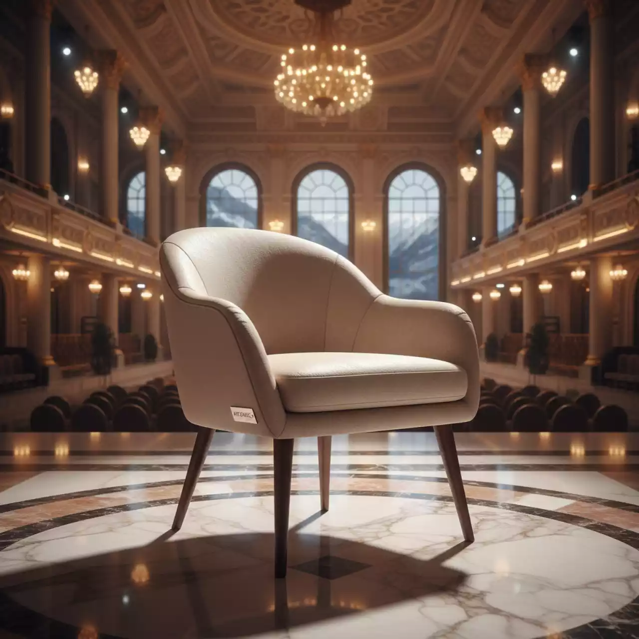 Аренда Кресло Alpine бежевое в Grand Karat Sochi — ART SPACE