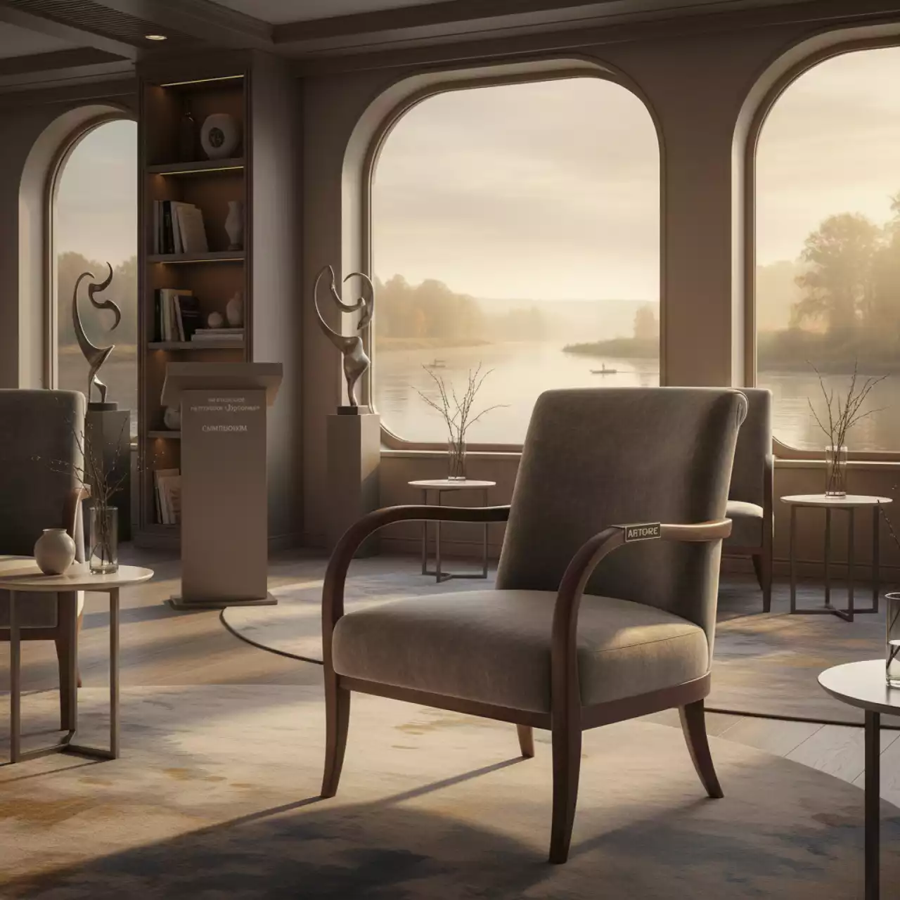 Аренда Кресло Amarant серое на теплоходе «Дагомыс» — ART SPACE