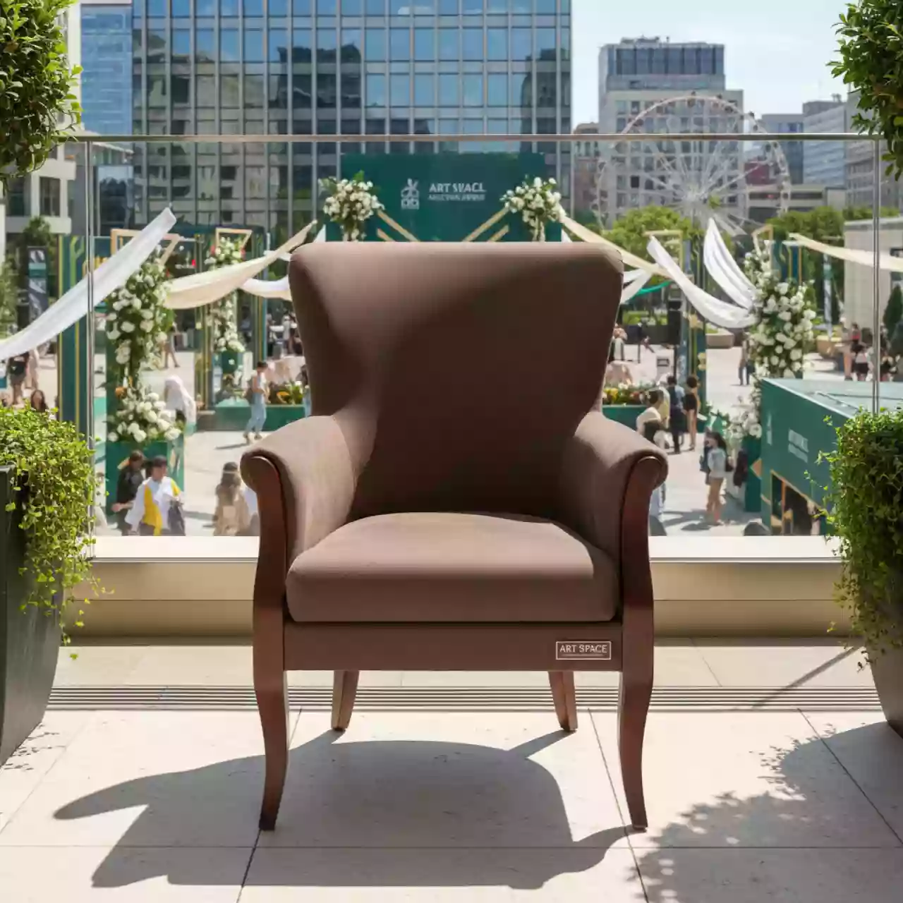 Аренда Кресло Andrian mokka в Green Flow Hotel — ART SPACE