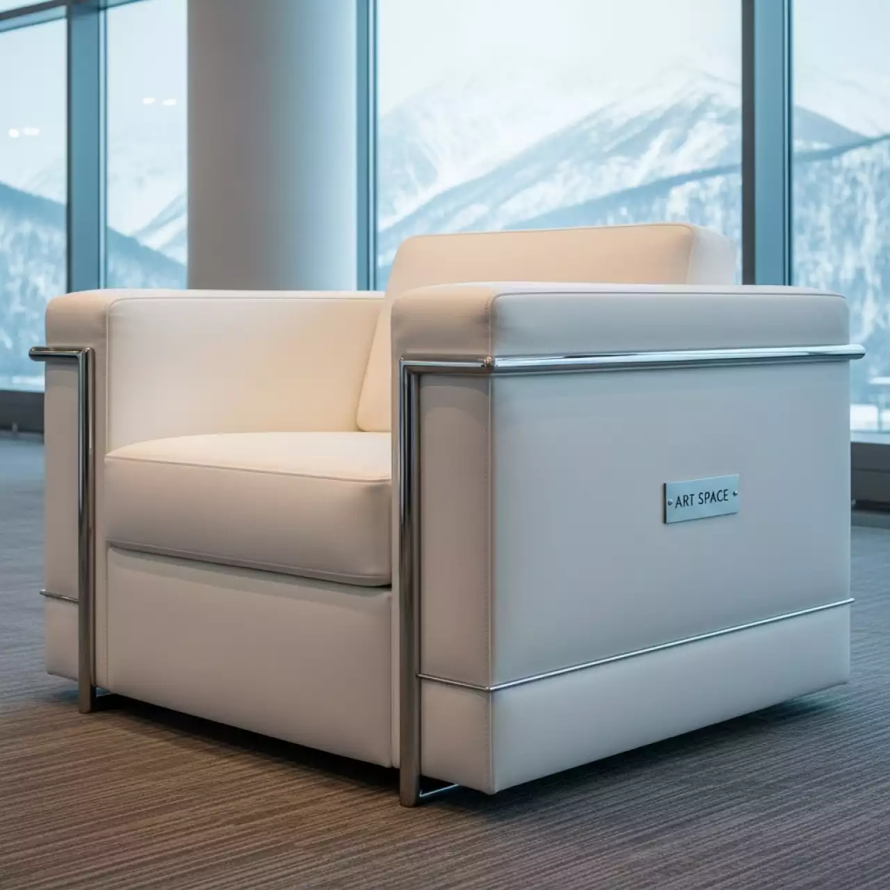 Аренда Кресло Andrian silver white в Golden Tulip Rosa Khutor — ART SPACE