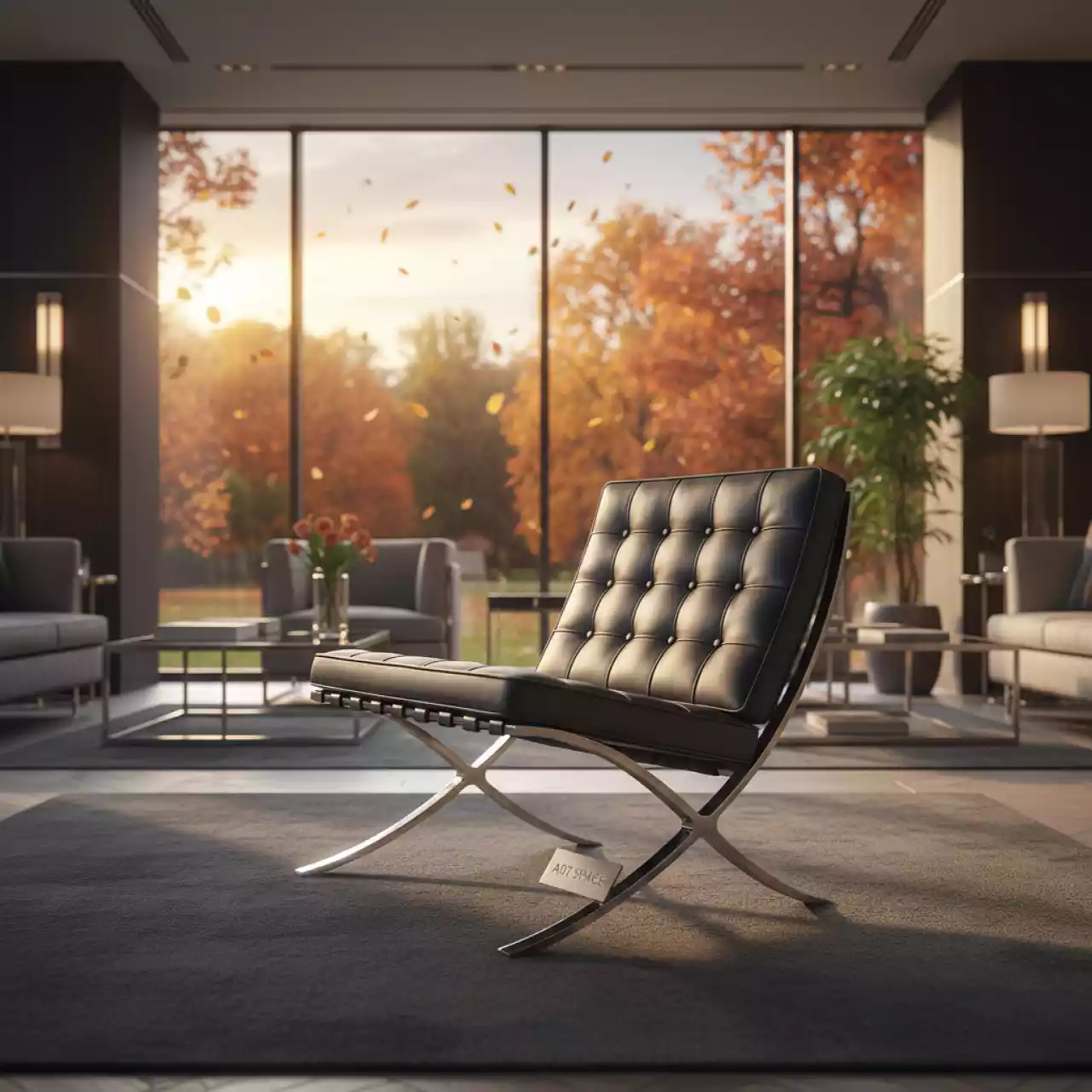 Аренда Кресло Barcelona Chair Black в Rodina Grand Hotel & SPA — ART SPACE