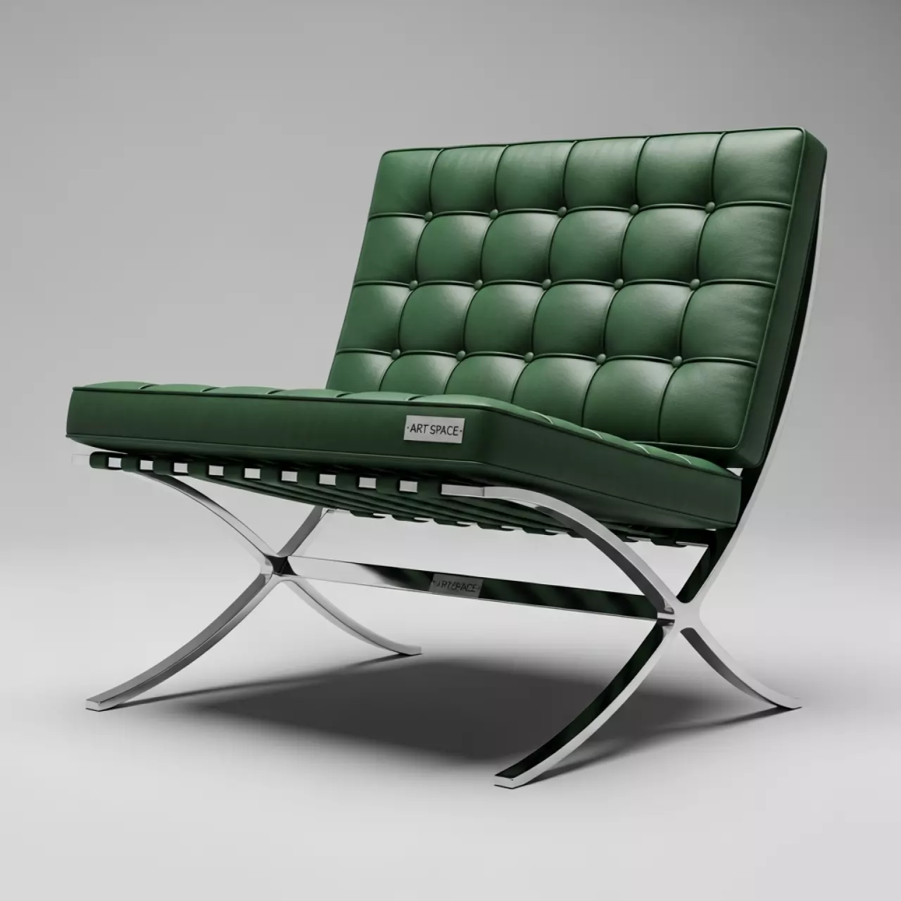 Аренда Кресло Barcelona зеленое на Медальной площади — ART SPACE
