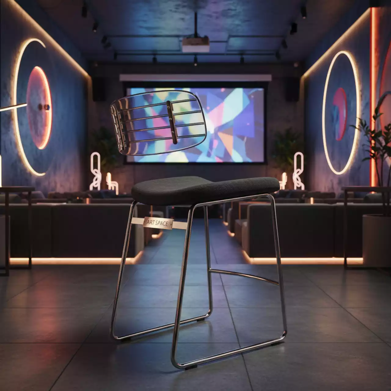 Аренда Кресло барное пластиковое Ribs Up Special в ресторане «D.O.M» — ART SPACE