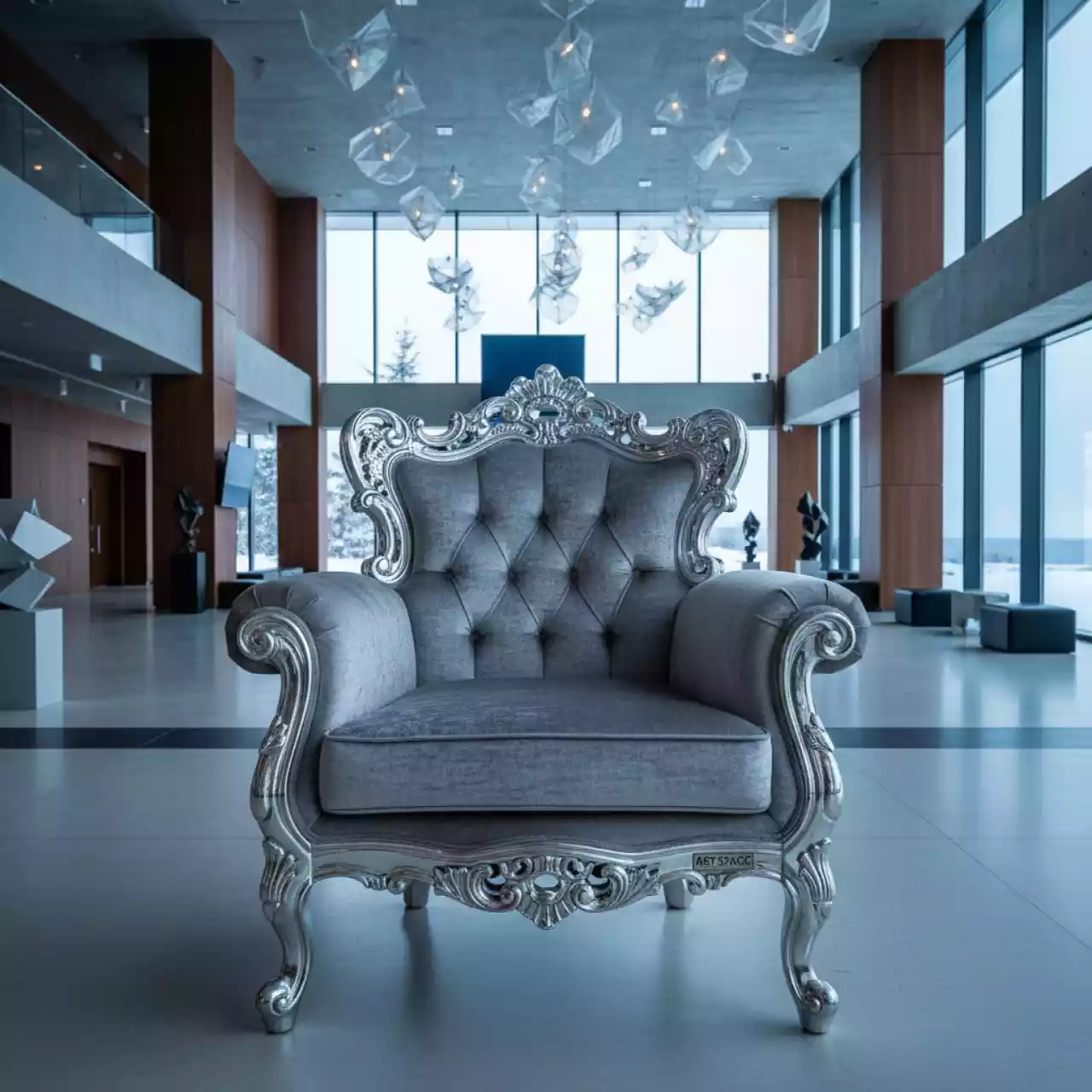 Аренда Кресло Baroque Silver в санатории «Черноморье» — ART SPACE