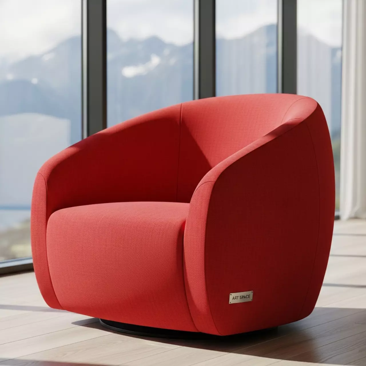 Аренда Кресло Barrel красное в Sochi Marriott Krasnaya Polyana — ART SPACE