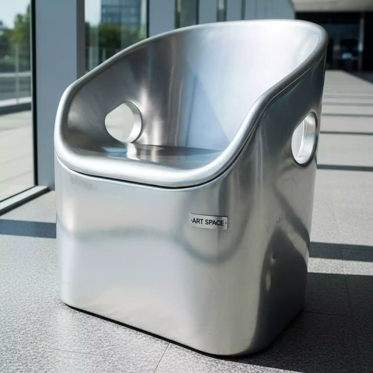 Аренда Кресло Barrel серебристое в Сириус Арене — ART SPACE