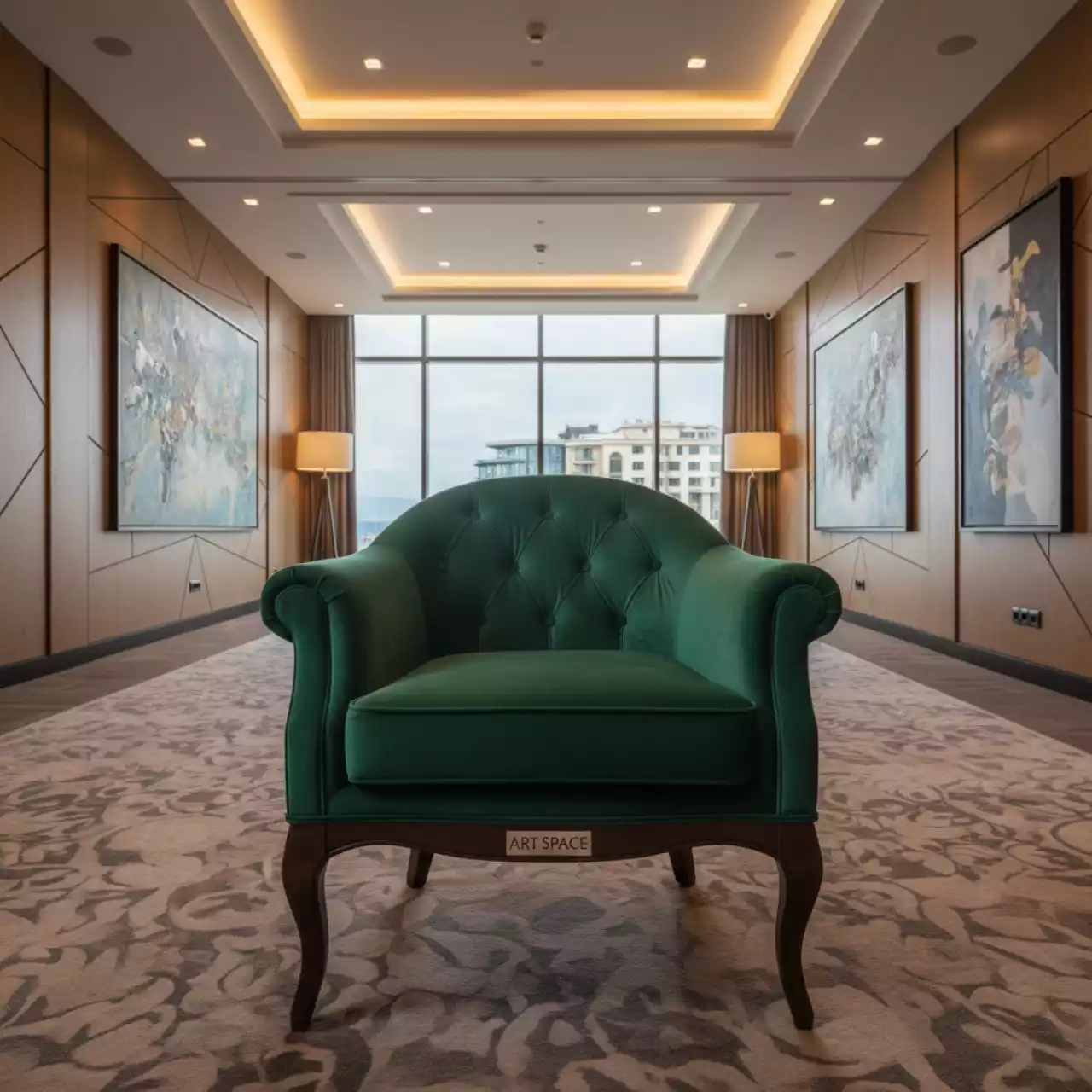 Аренда Кресло Байрон велюр изумруд в комплексе Sea Galaxy — ART SPACE