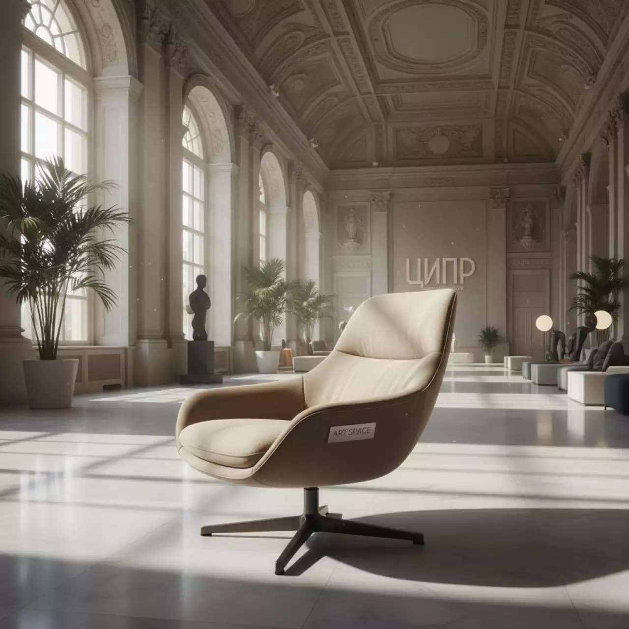 Аренда Кресло Beige 1 AFM 307B в Зале органной и камерной музыки — ART SPACE