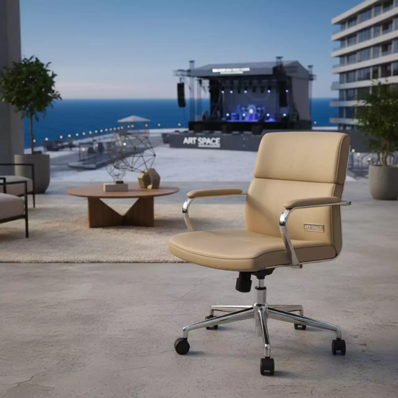 Аренда Кресло бежевое College H 966F 2 в Radisson Blu Resort & Congress Centre — ART SPACE