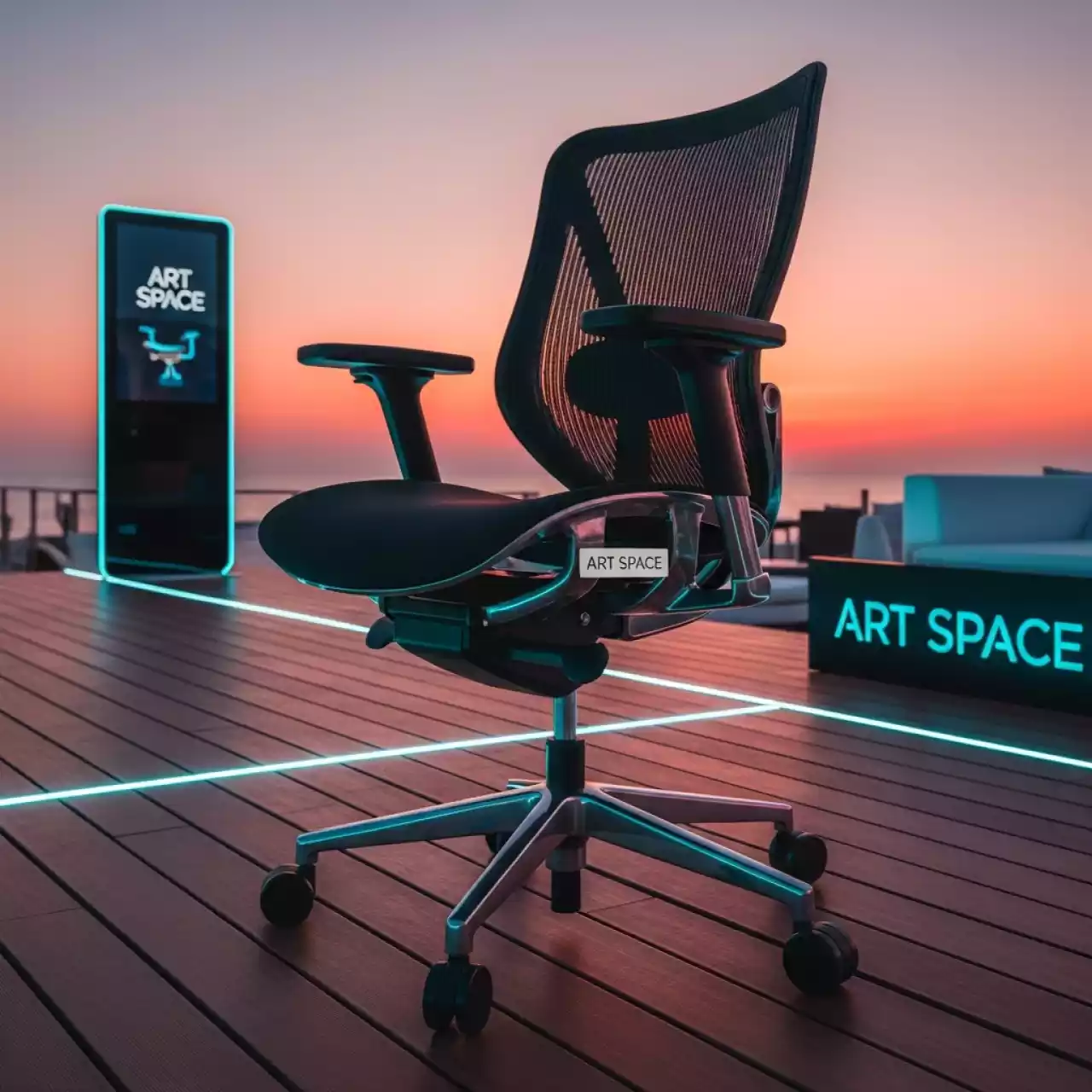 Аренда Кресло Бюрократ CH 695N спинка сетка сиденье черное на пляжных клубах Хосты — ART SPACE