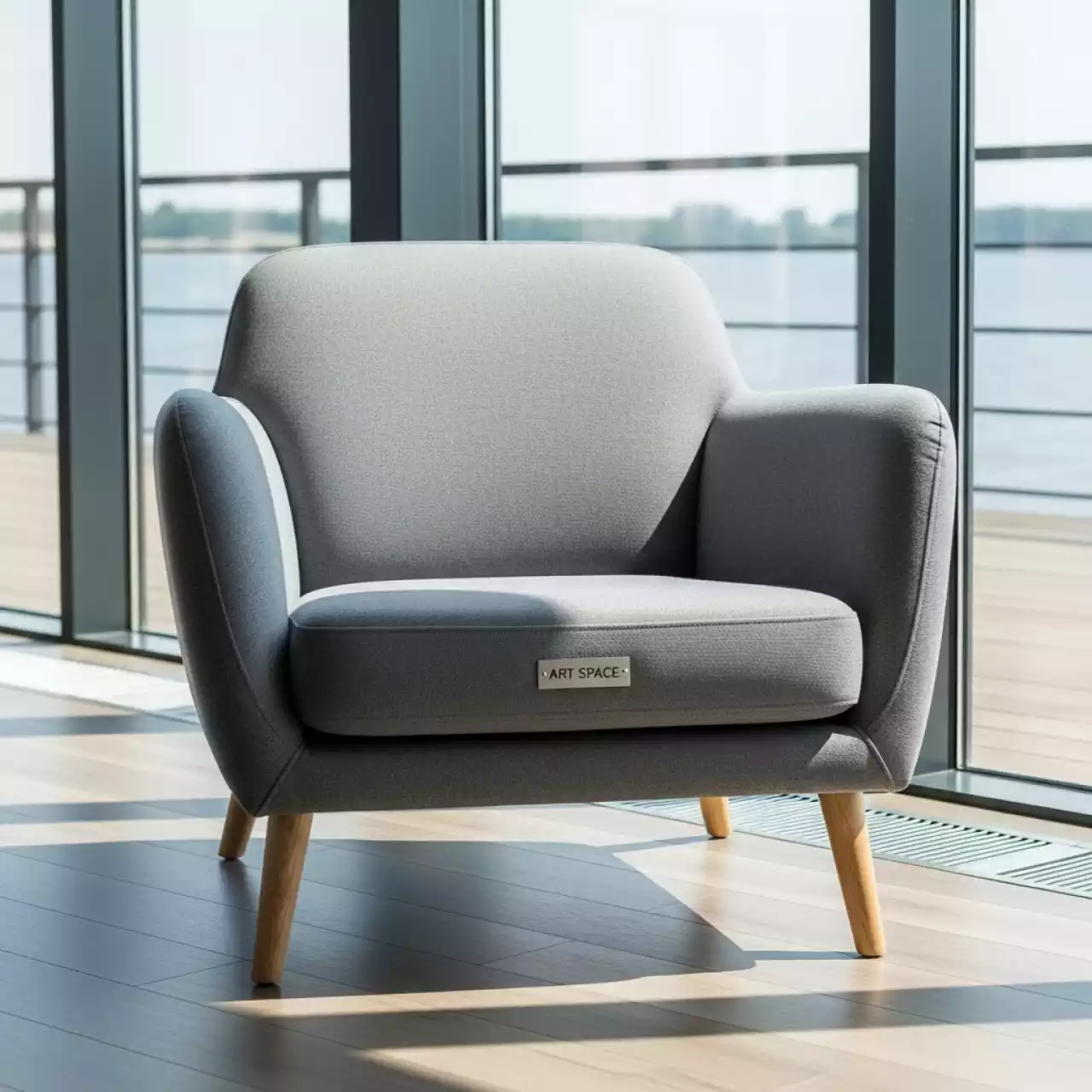 Аренда Кресло Carmen серое в ресторане «Voda» — ART SPACE