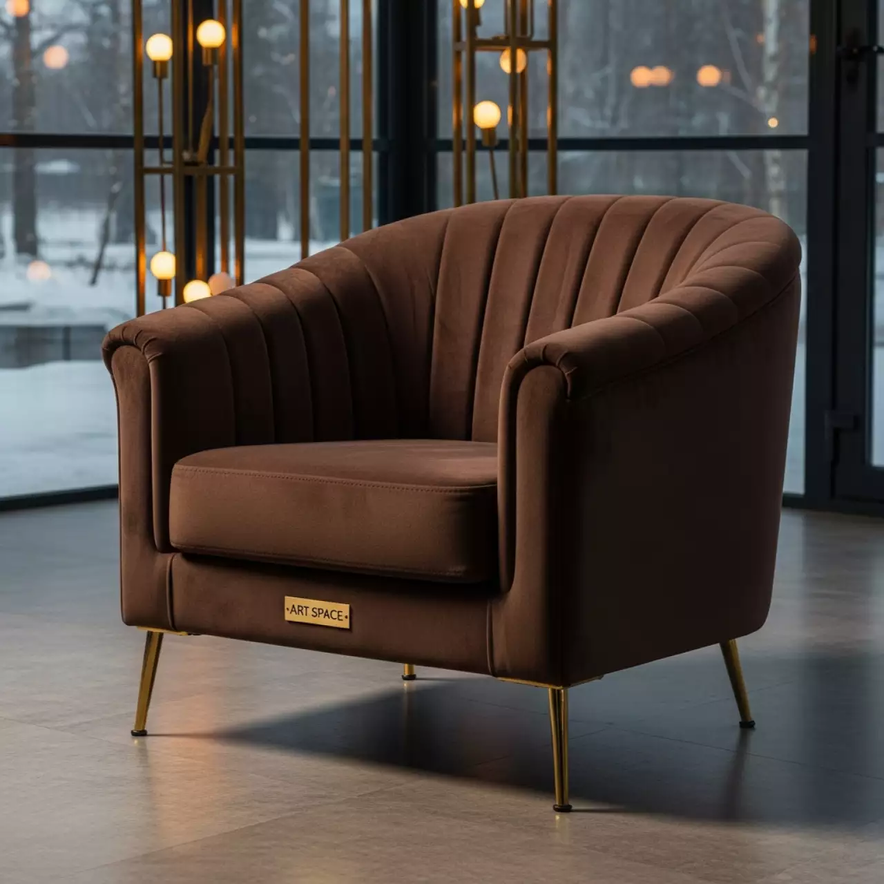 Аренда Кресло Chelsea шоколад в парке «Ривьера» — ART SPACE