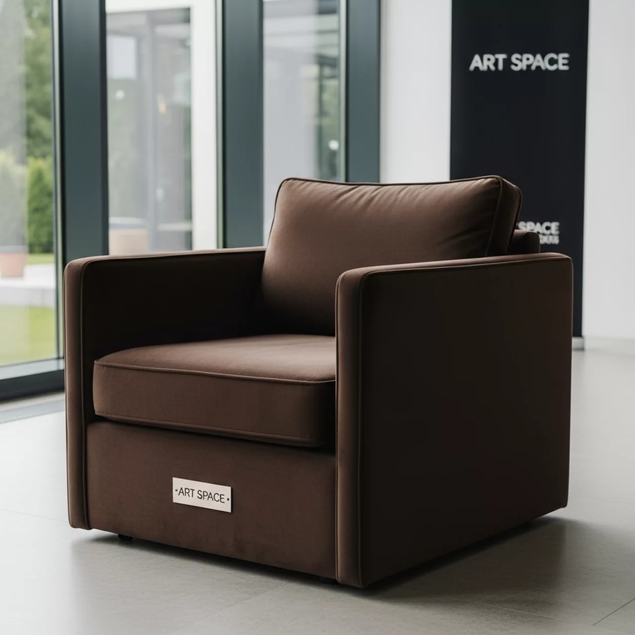 Аренда Кресло Chelsea шоколадное на вилле «Анна» — ART SPACE