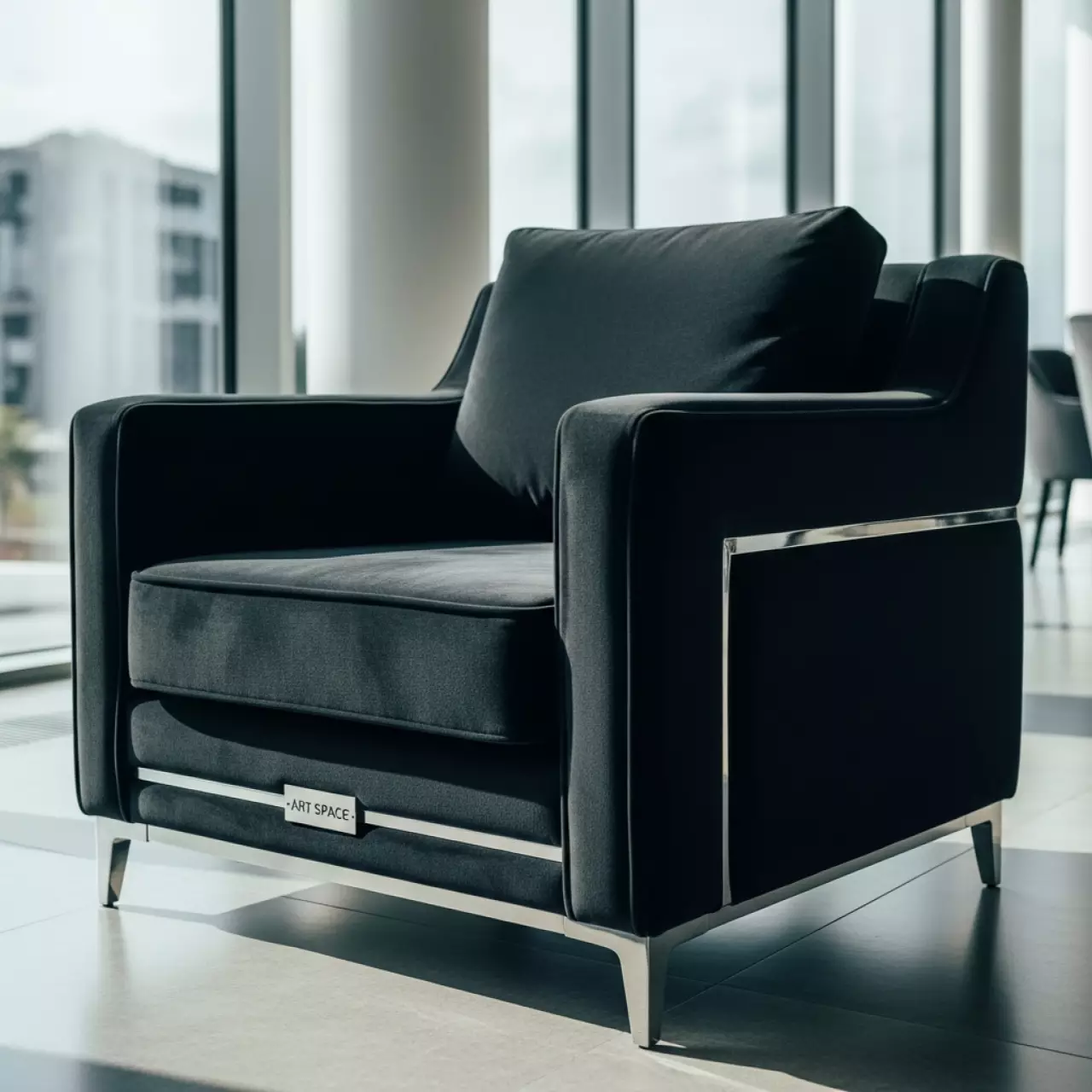 Аренда Кресло черное Arizona в Alpha Sirius — ART SPACE