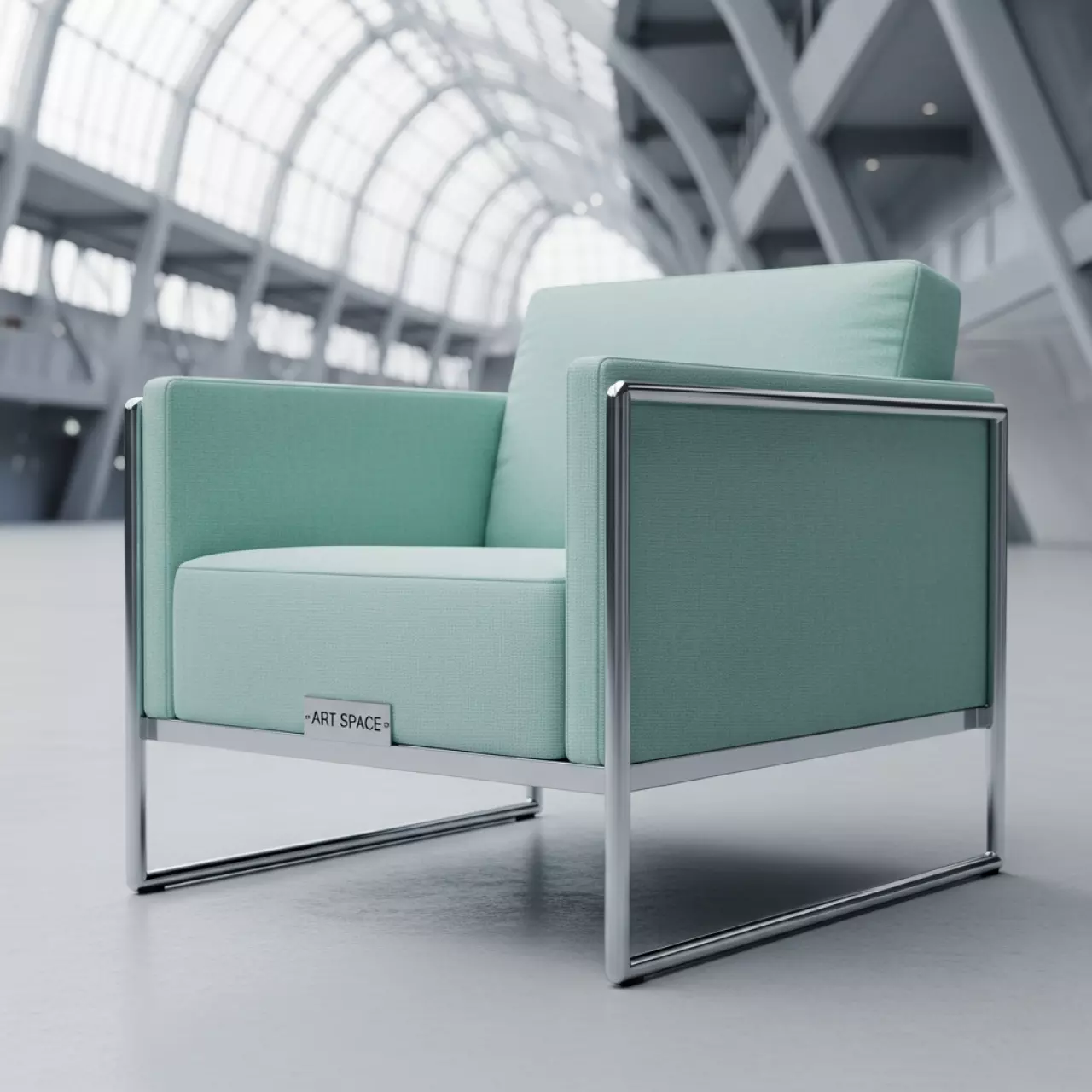 Аренда Кресло Chrome & Mint Color в ледовом дворце «Большой» — ART SPACE