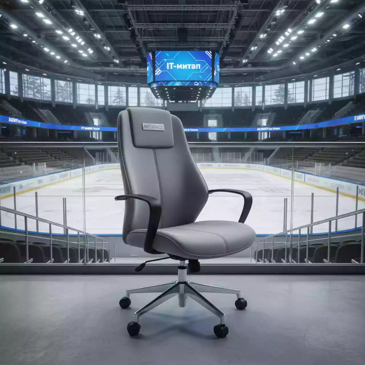Аренда Кресло CLG 630 LXH C серое в Ледовом дворце «Айсберг» — ART SPACE