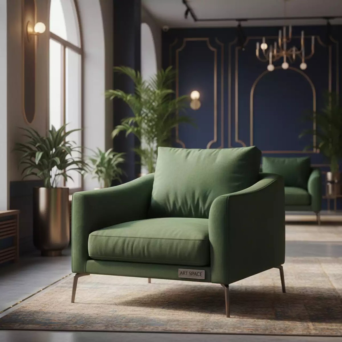 Аренда Кресло College BX 3813 зеленое в санатории «Сочи» — ART SPACE