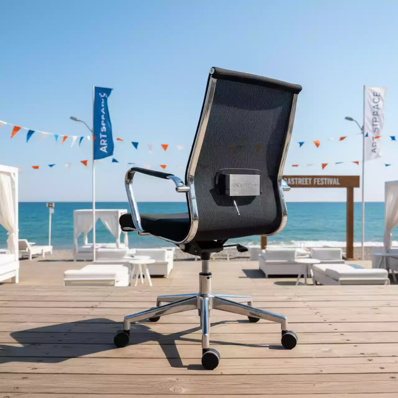 Аренда Кресло College CLG 435 MXH A Black на пляже «Маяк» — ART SPACE