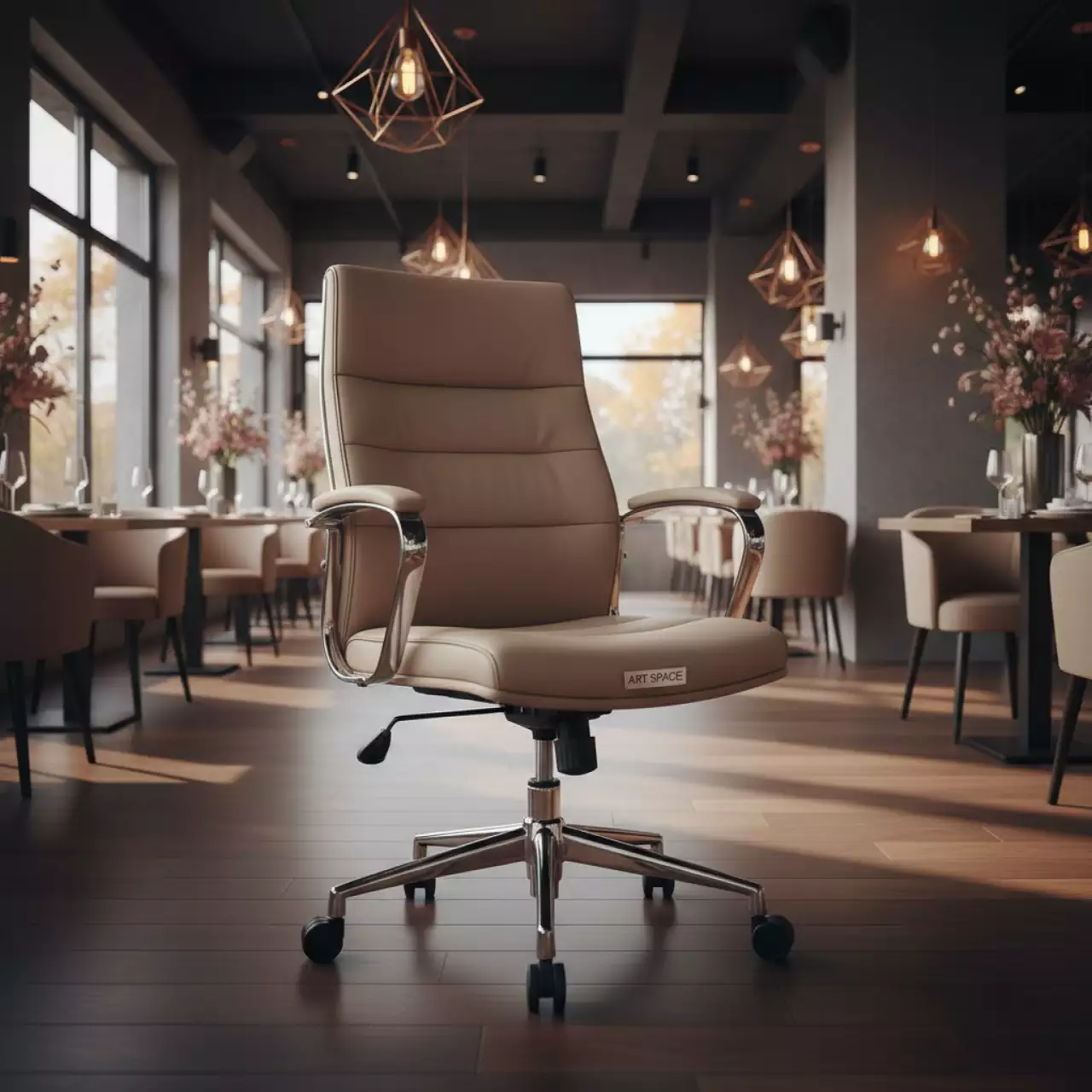 Аренда Кресло College H 935L 2 бежевое в ресторане «La Terrazza» — ART SPACE