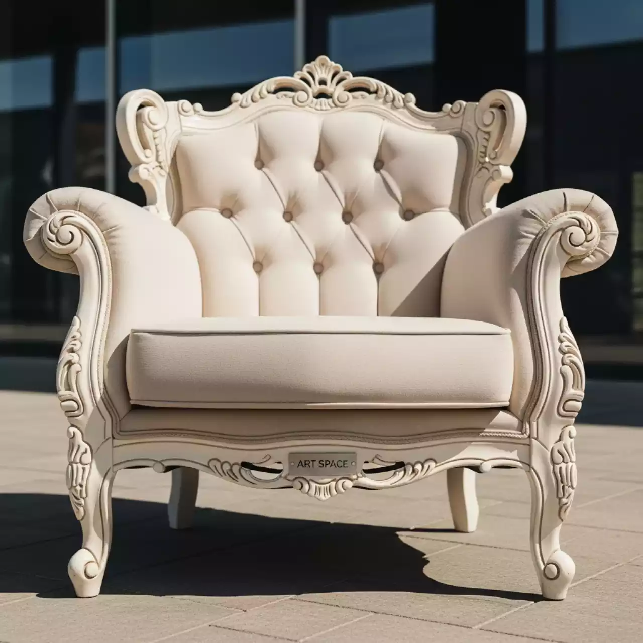 Аренда Кресло CREAM BAROQUE в Omega Sirius — ART SPACE