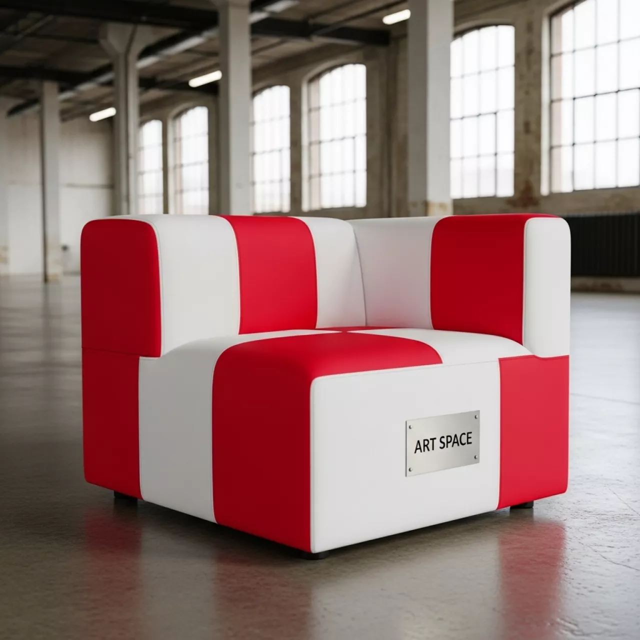 Аренда Кресло Cube красно белое в конгресс-холле отеля Жемчужина — ART SPACE