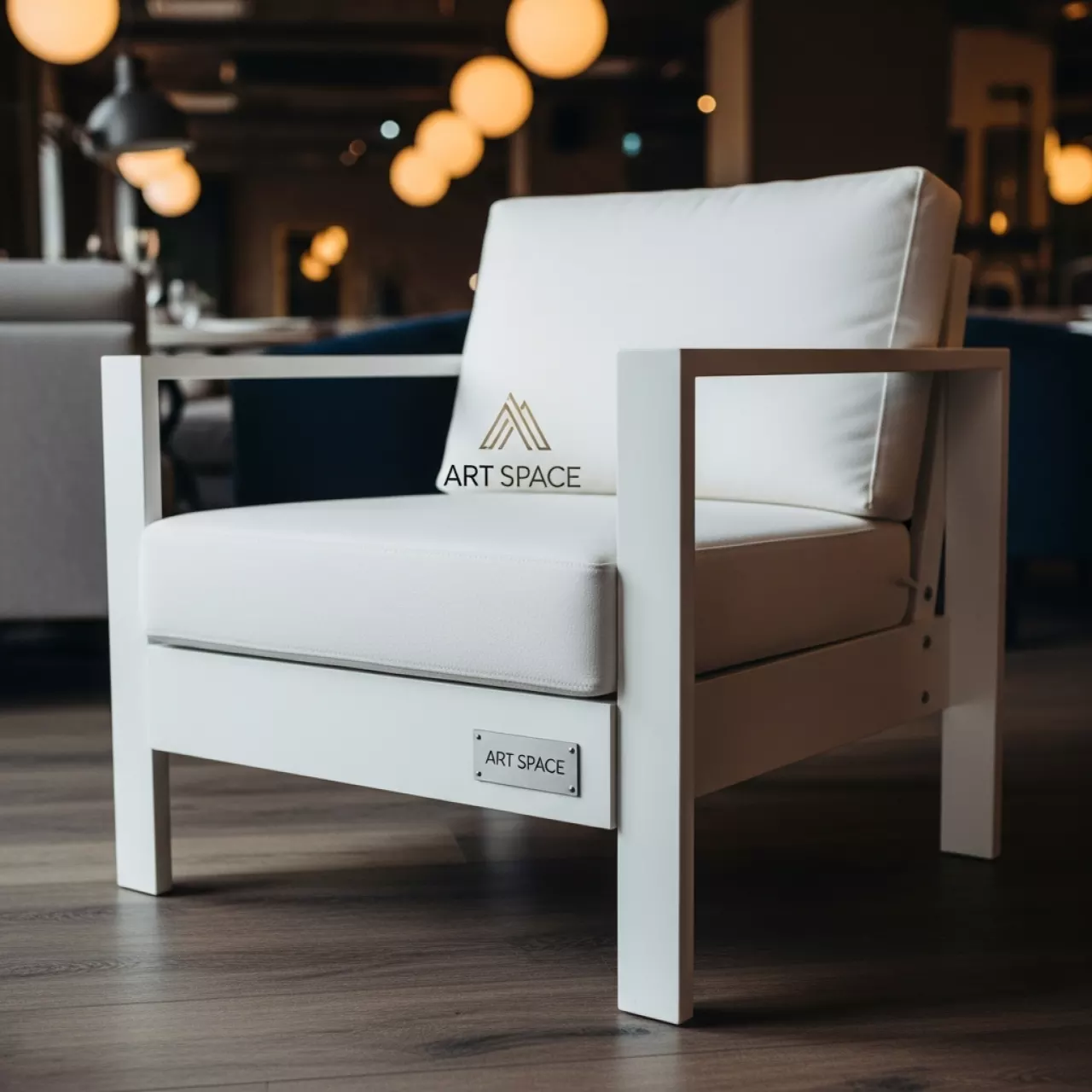 Аренда Кресло Cushion White в ресторане «Brunello» — ART SPACE