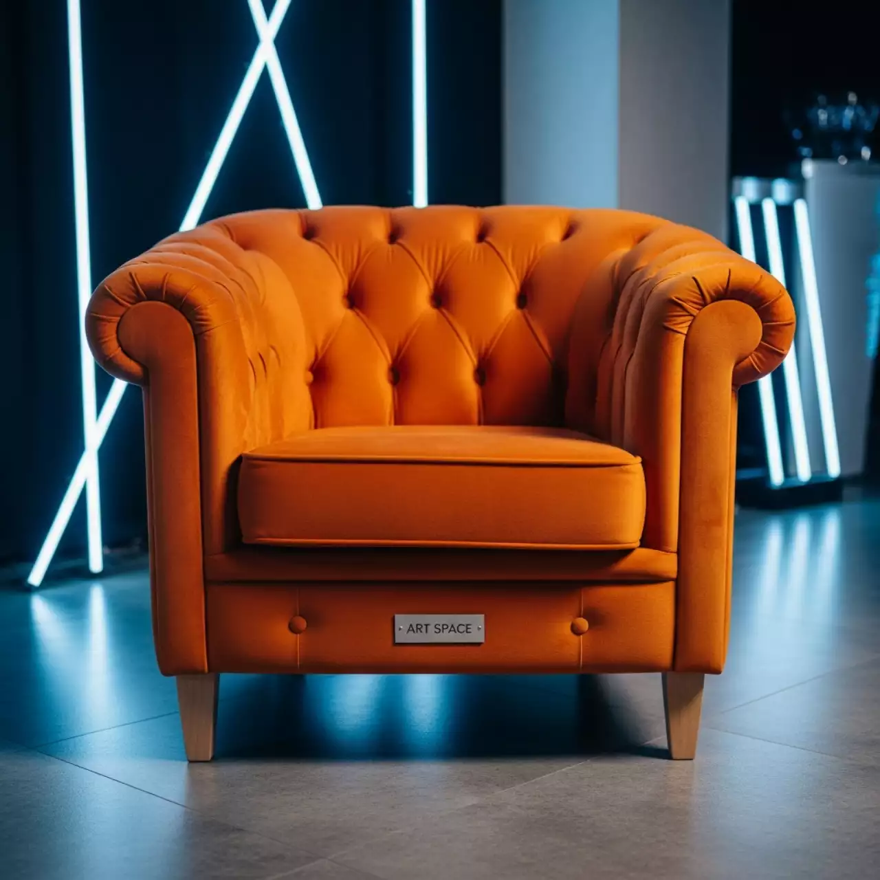 Аренда Кресло Денди с английской утяжкой оранжевый в МФК «Горный» — ART SPACE