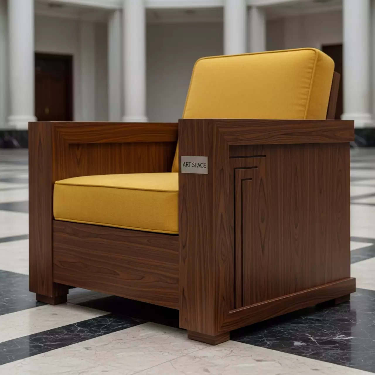 Аренда Кресло деревянное HUC25687KD в санатории «Черноморье» — ART SPACE