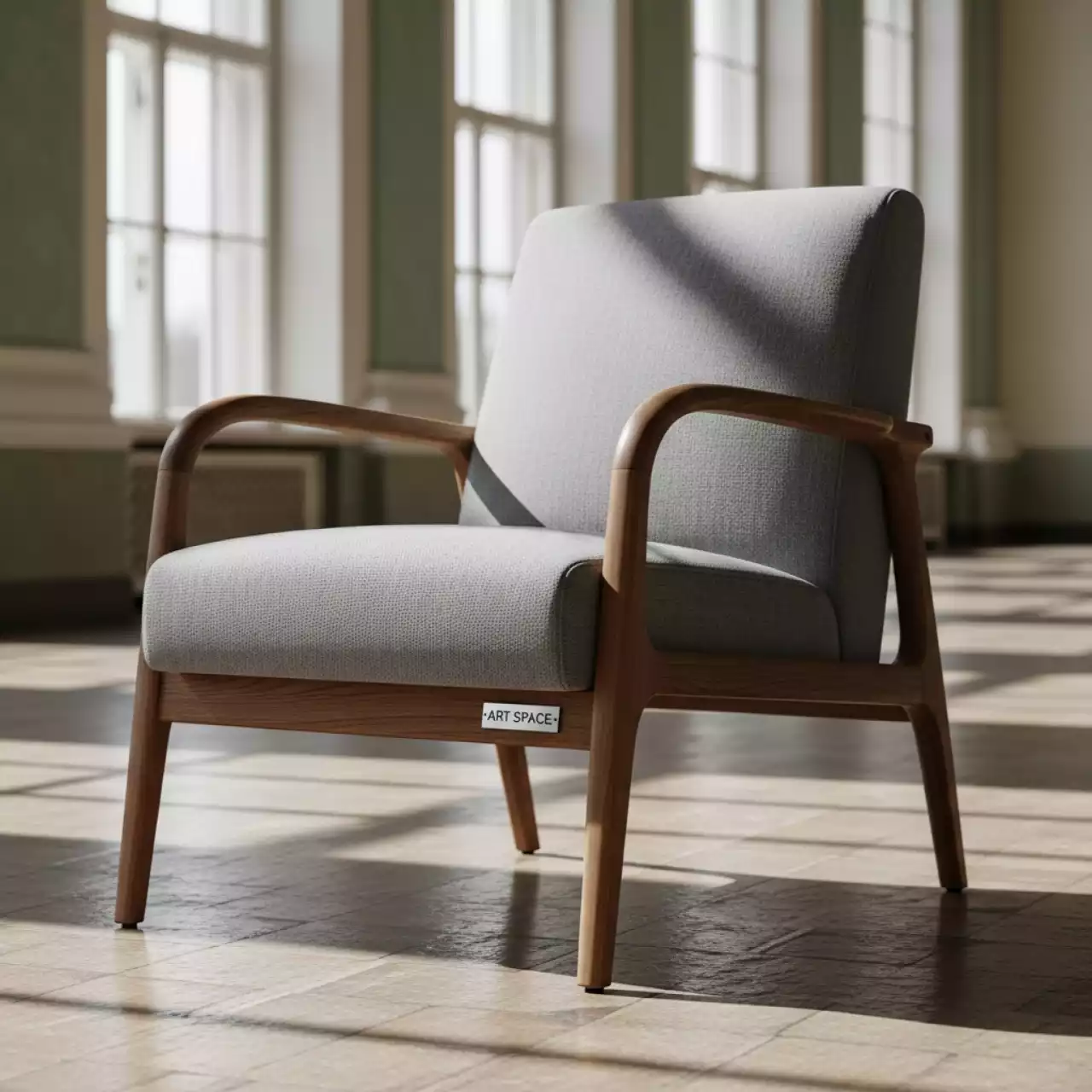 Аренда Кресло деревянное мягкое Jil в санатории «Металлург» — ART SPACE