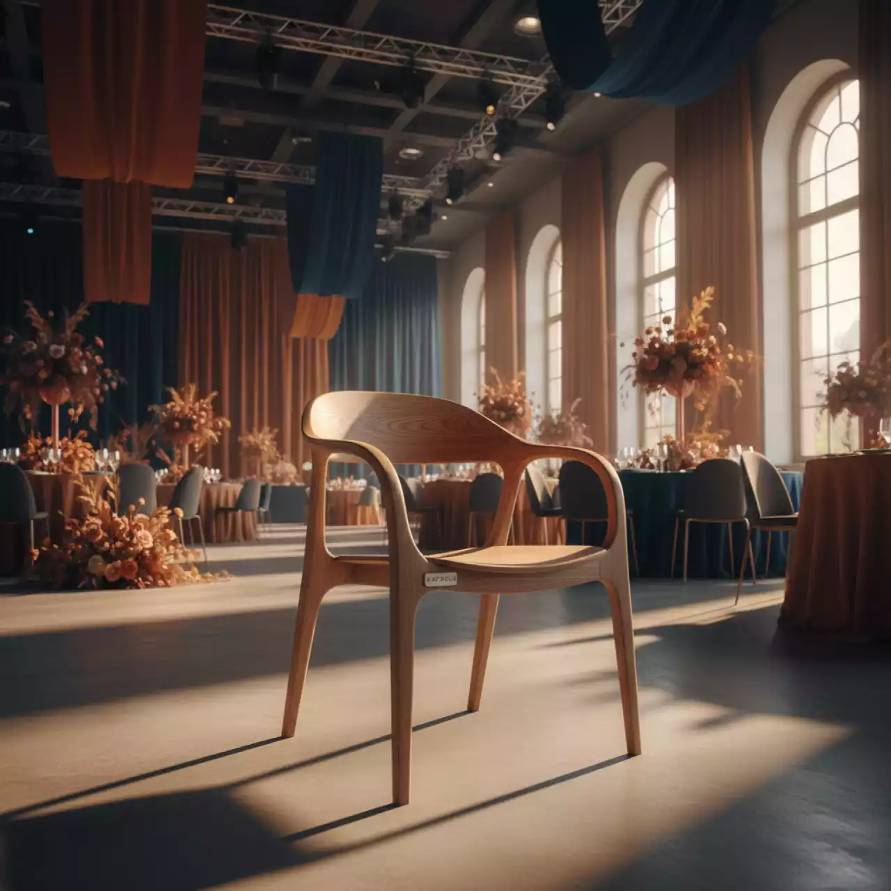 Аренда Кресло деревянное Noemi в Omega Sirius — ART SPACE