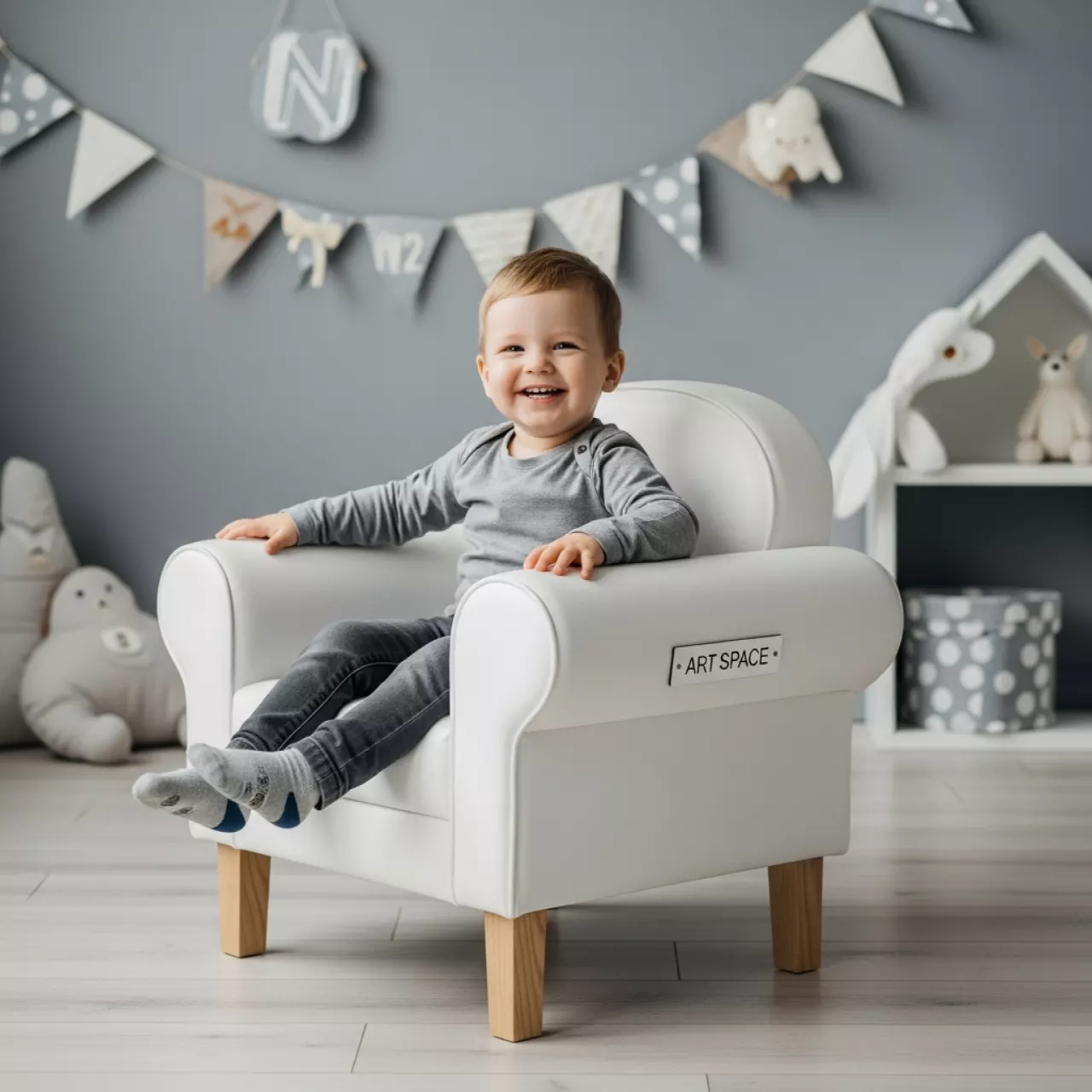 Аренда Кресло детское белое N2 Eames Style в санатории «Металлург» — ART SPACE