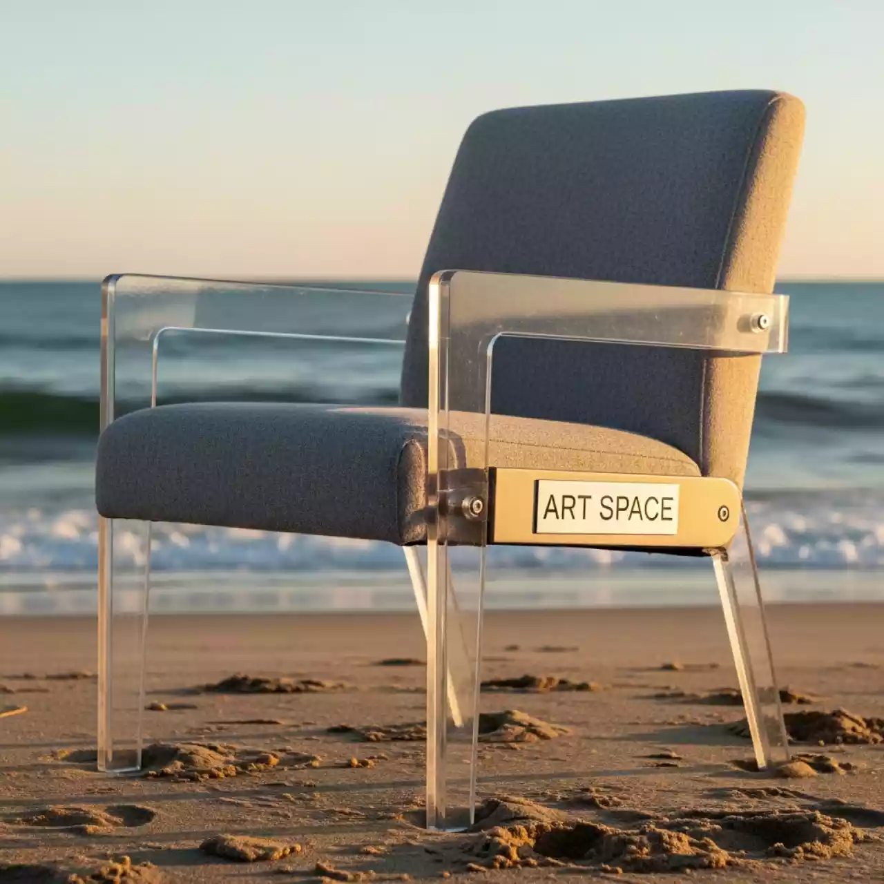 Аренда Кресло дизайнерское с обивкой Cyborg Lady на пляже «Ривьера» — ART SPACE