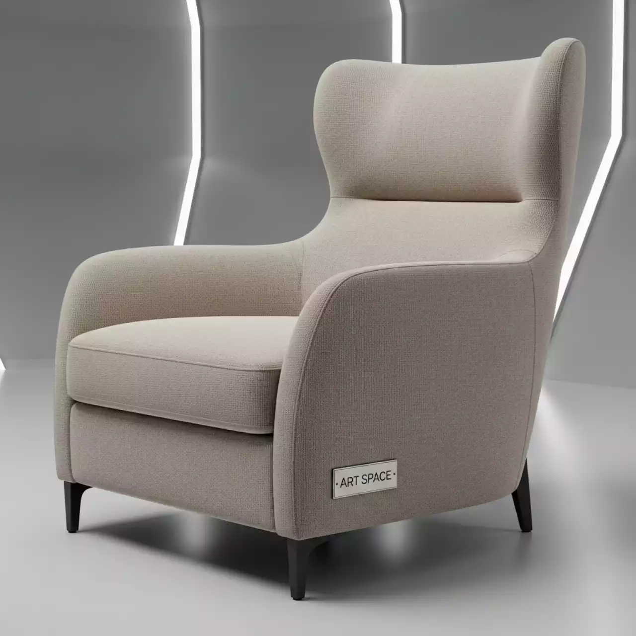 Аренда Кресло для отдыха Qualm бежевое в банкетном зале «Дельфин» — ART SPACE