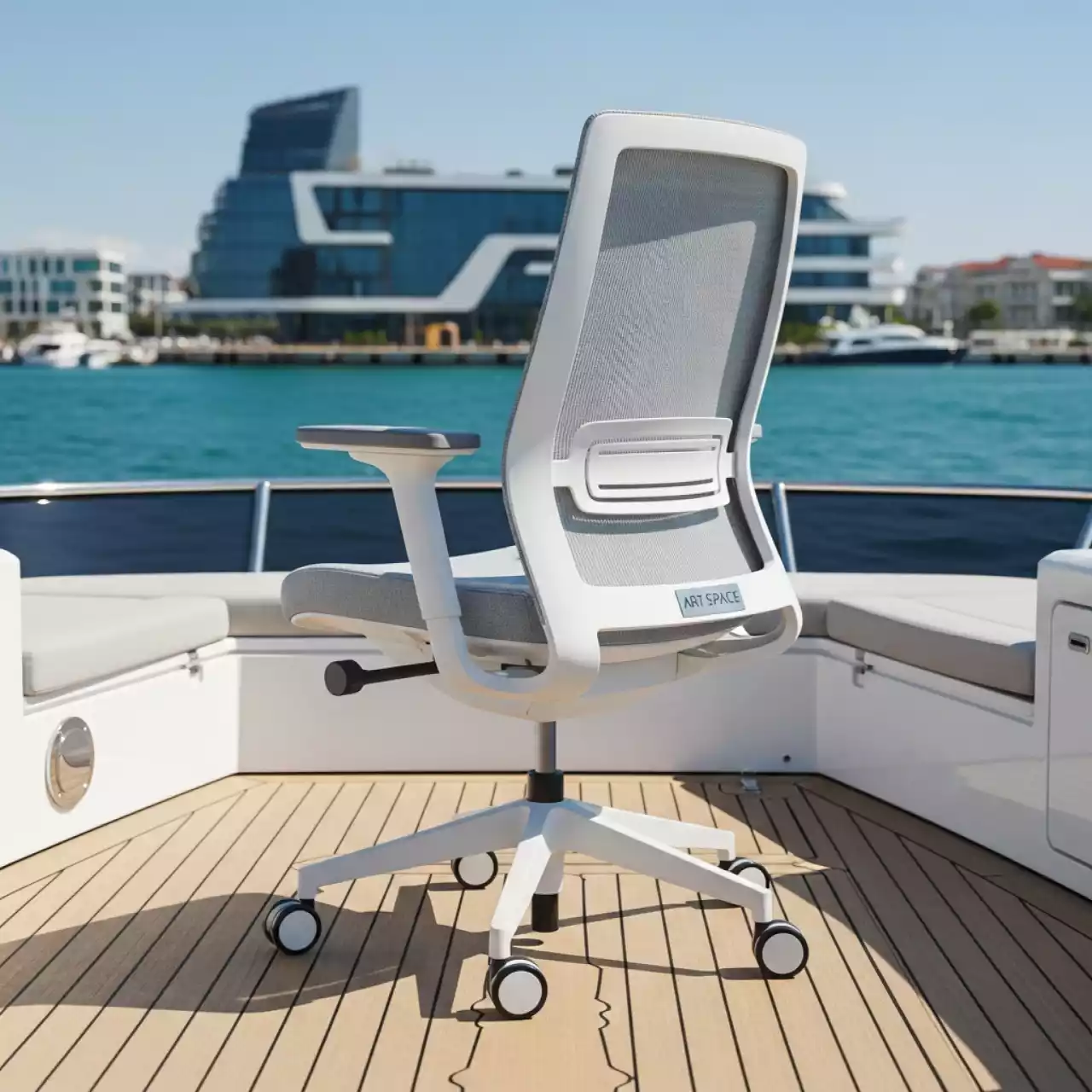 Аренда Кресло для руководителя Air H пластик на VIP-яхте (Имеретинский порт) — ART SPACE