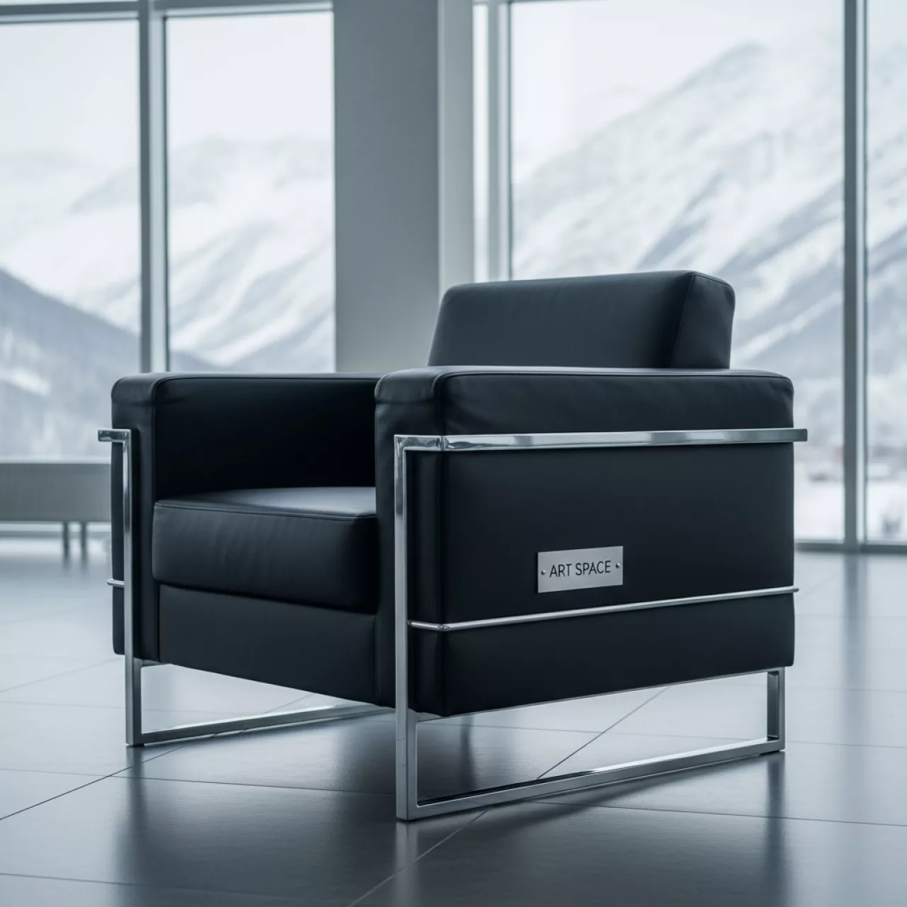 Аренда Кресло экокожа черное Joker в ледовом дворце «Роза Хутор» — ART SPACE